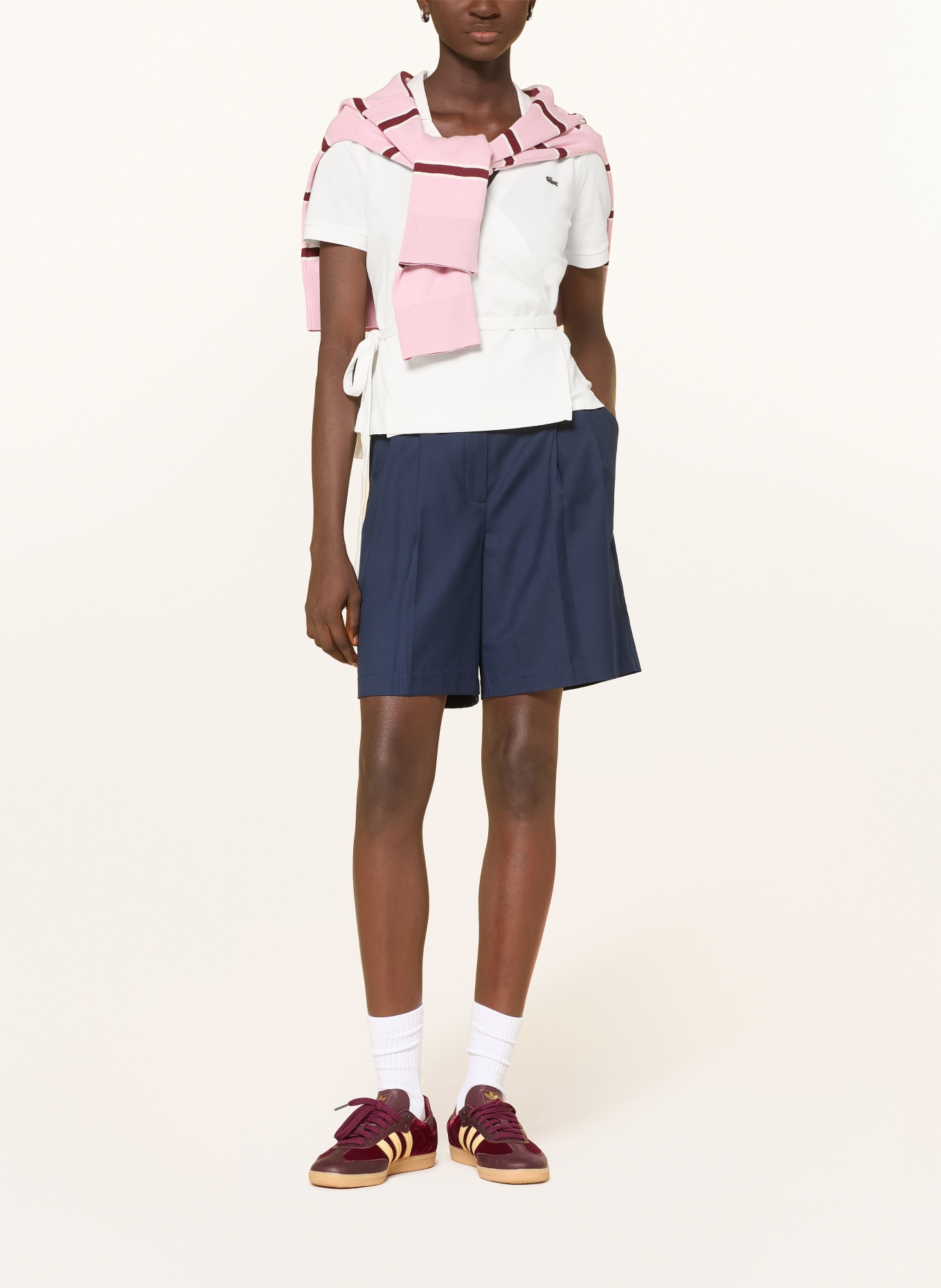 LACOSTE Piqué polokošile: BÍLÁ