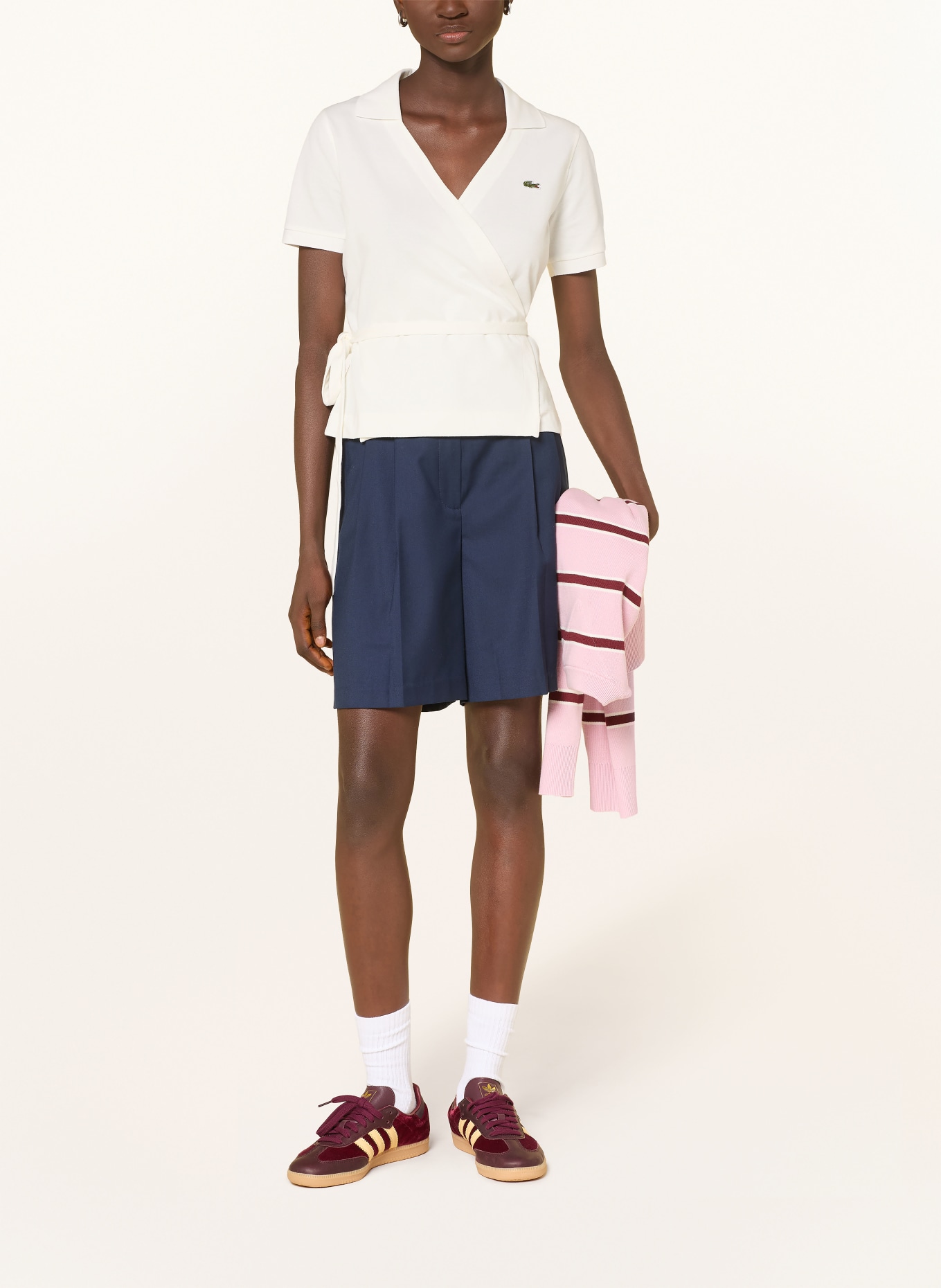 LACOSTE Piqué polokošile: BÍLÁ