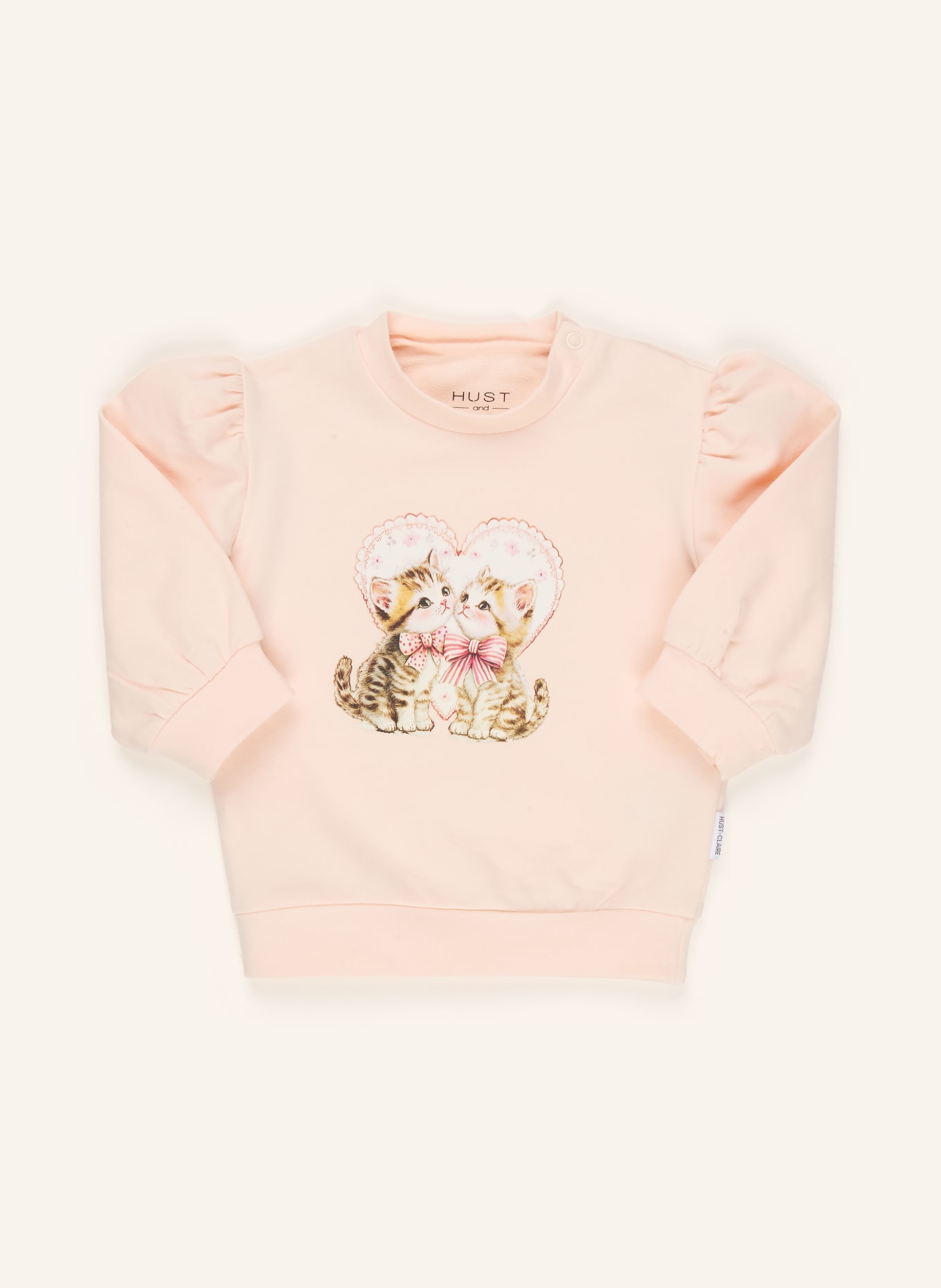 HUST and CLAIRE Sweatshirt HCSARA: HELLROSA / BRAUN / WEISS