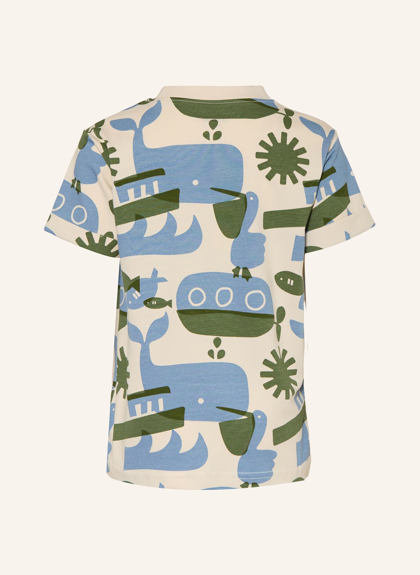 HUST and CLAIRE T-Shirt ANTON OCEANLIFE: CREME / GRÜN / HELLBLAU
