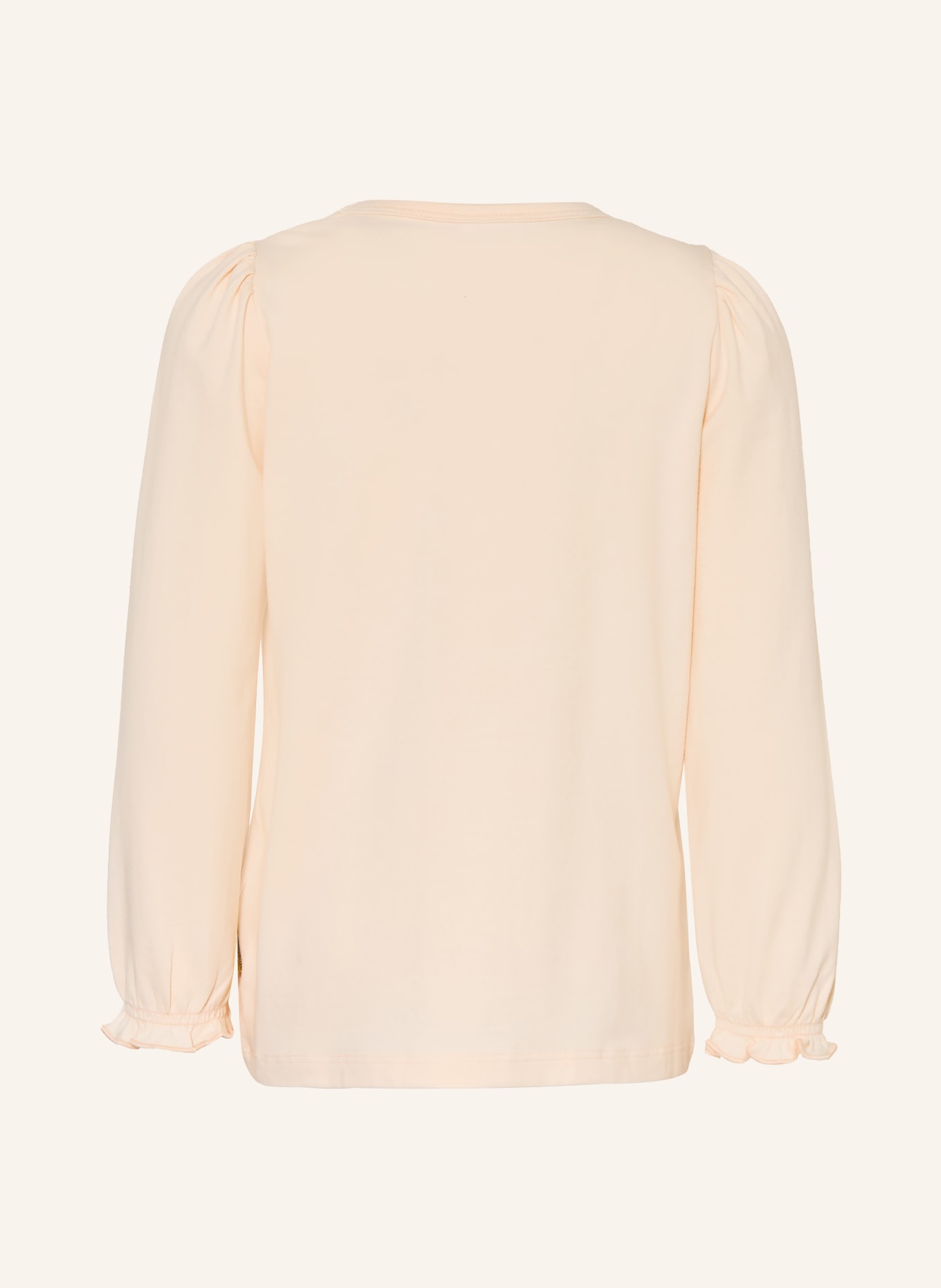 HUST and CLAIRE Longsleeve ALMA PUDEL: HELLORANGE / BEIGE / ROT