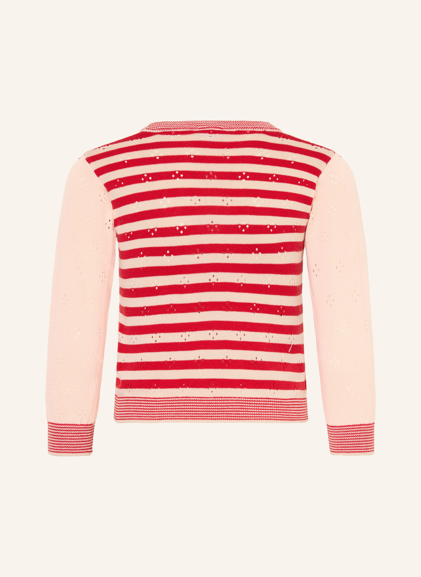 HUST and CLAIRE Strickjacke CAMILLA: ROT / HELLROSA