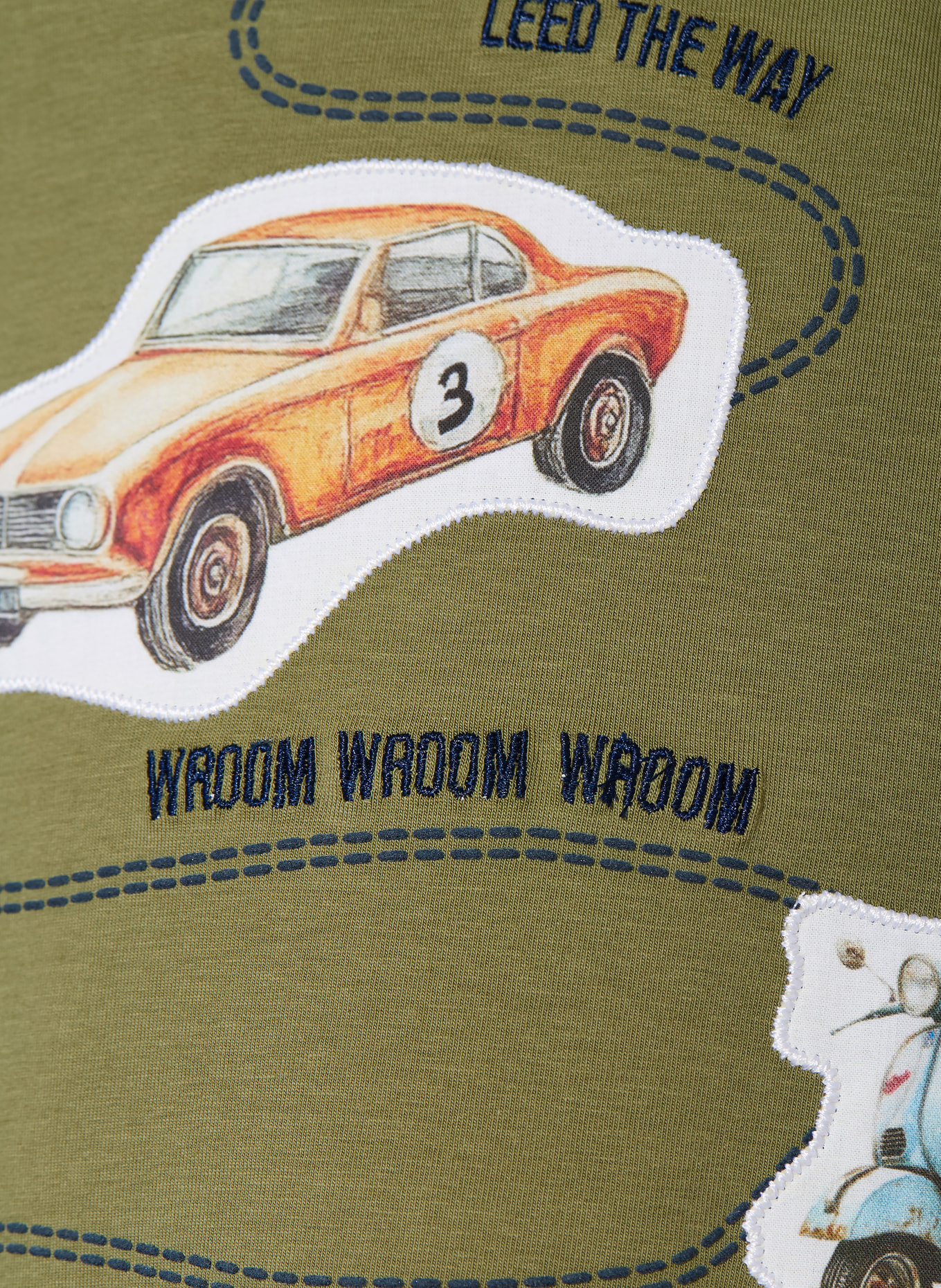 HUST and CLAIRE Longsleeve HCANTON: GRÜN / CREME / DUNKELBLAU