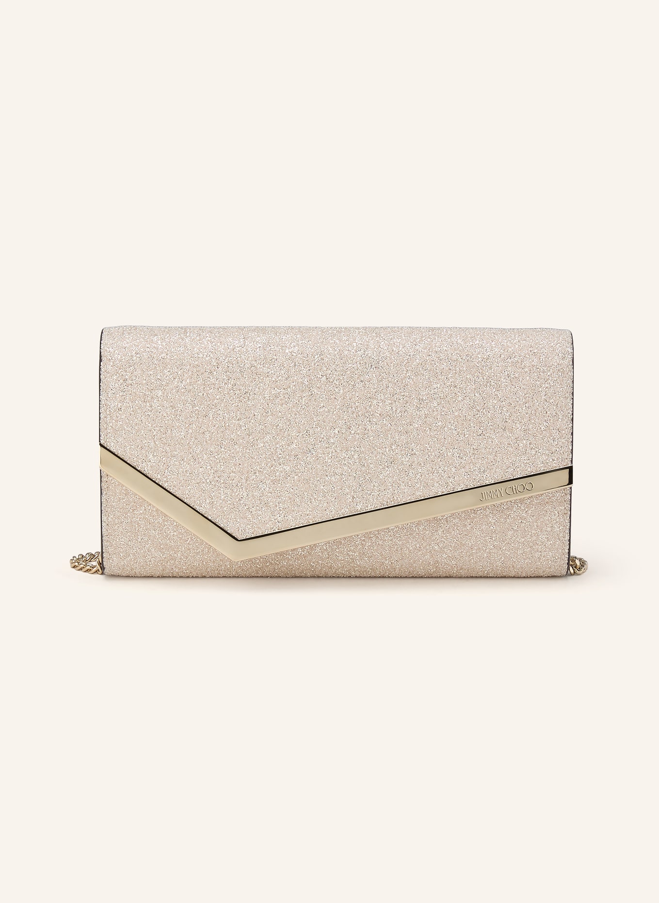 JIMMY CHOO EMMIE Clutch: GOLD