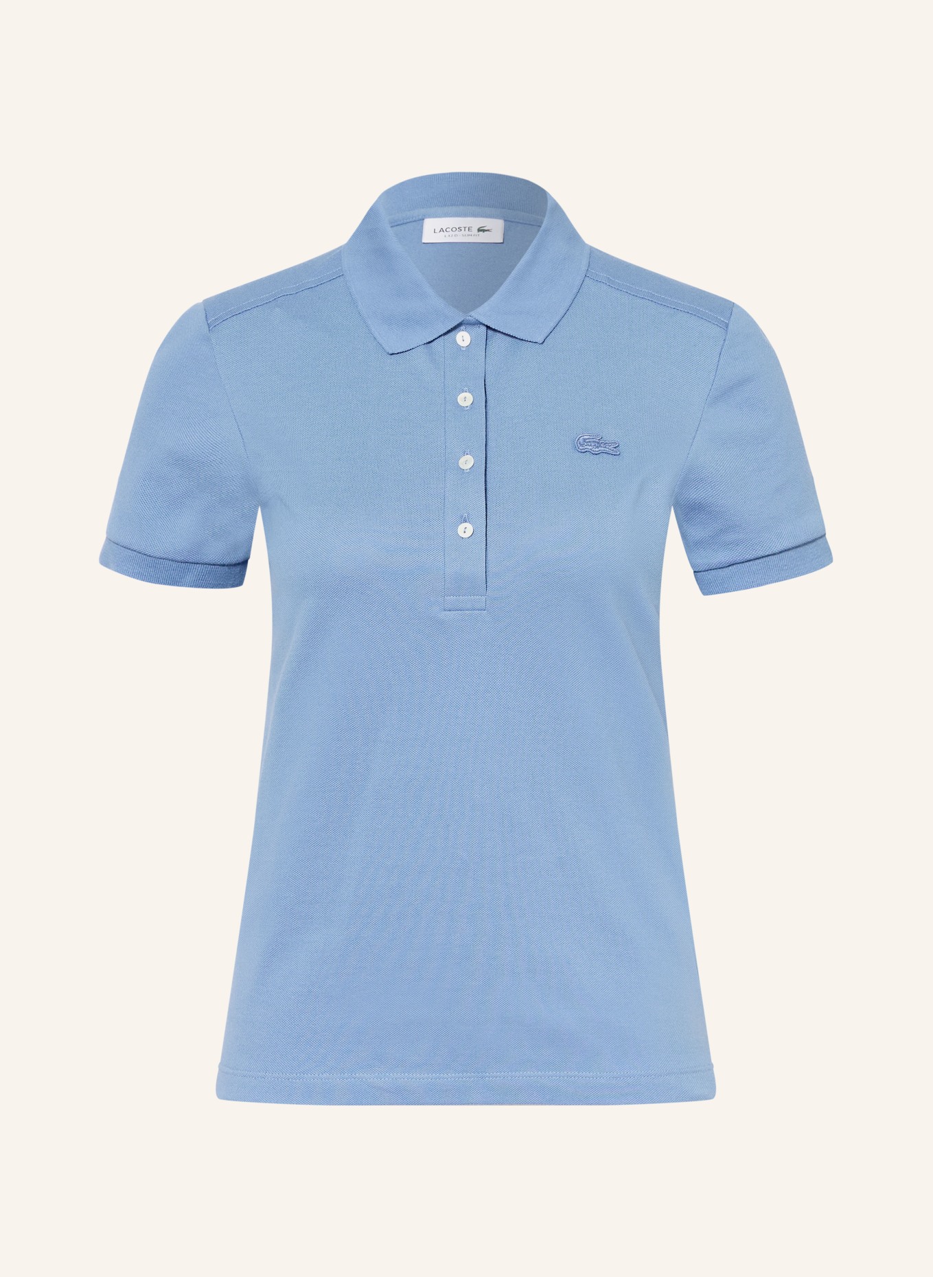 LACOSTE Piqué-Poloshirt: HELLBLAU