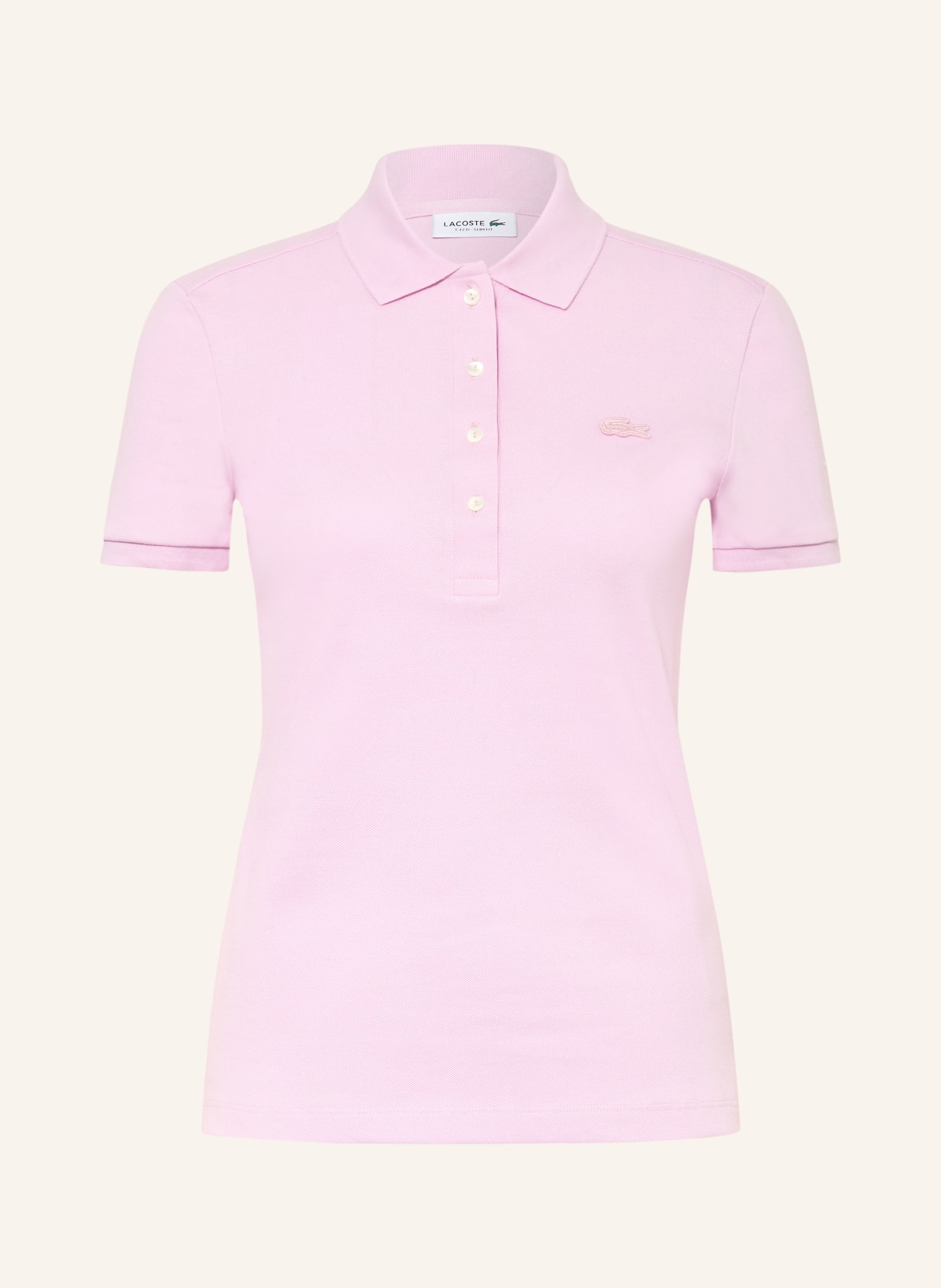 LACOSTE Piqué-Poloshirt: PINK