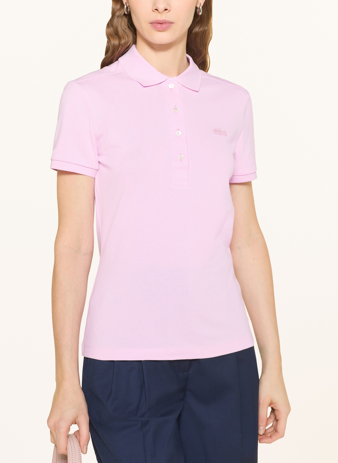 LACOSTE Piqué-Poloshirt: PINK