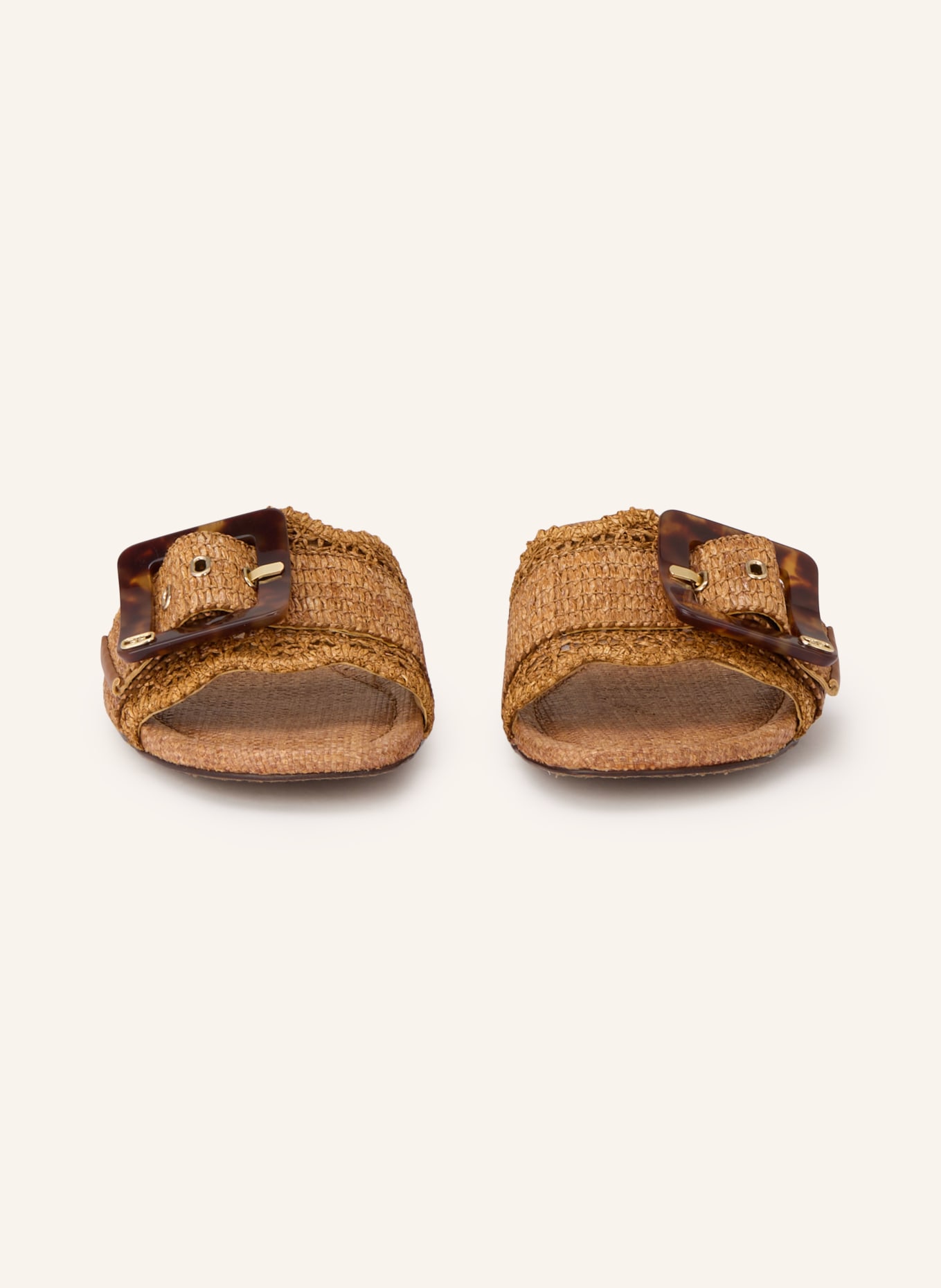 Sam Edelman BAMBI PLAYA mules: LIGHT BROWN / GOLD / DARK BROWN