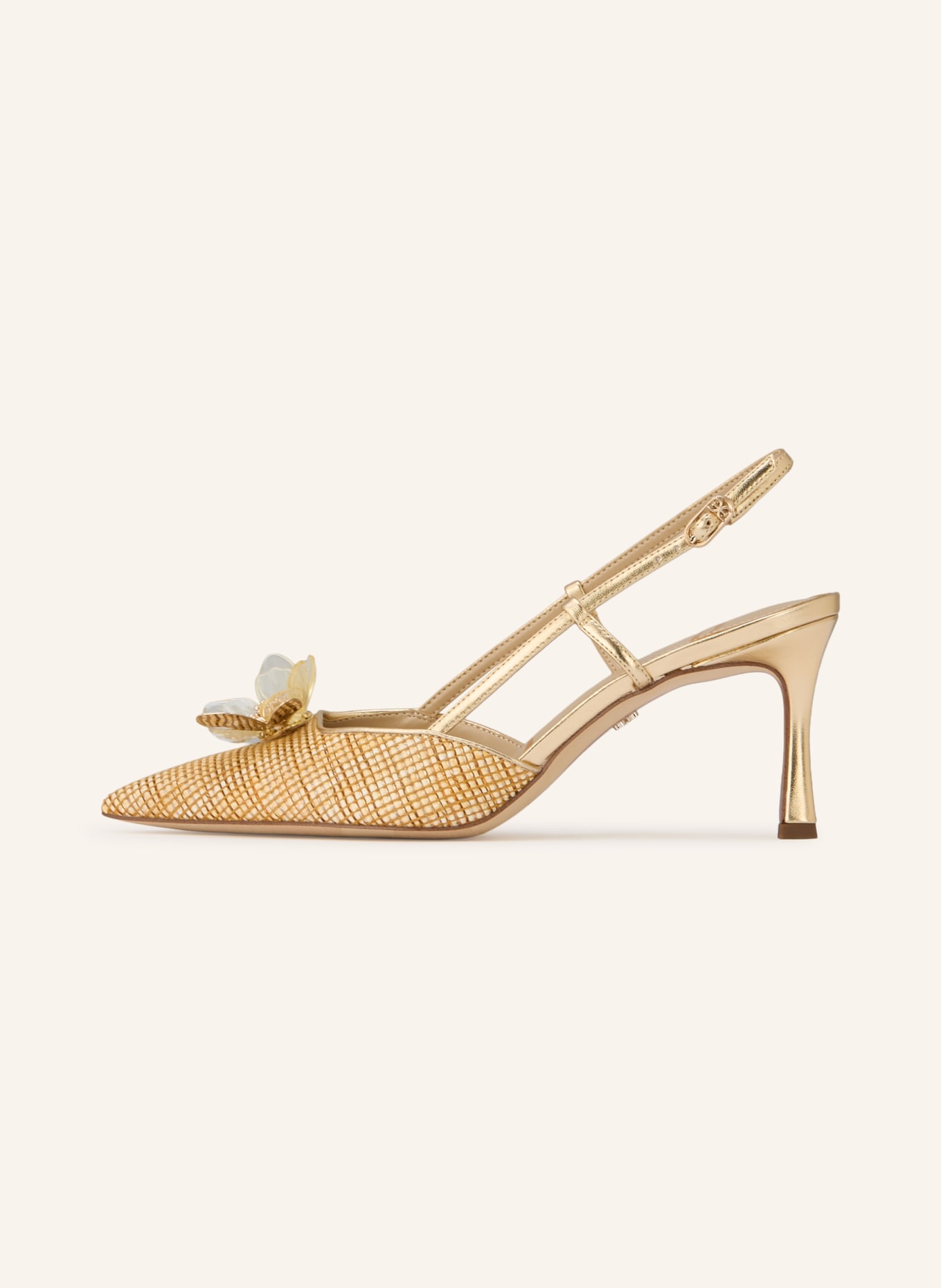 Sam Edelman MALI slingback pumps: BEIGE / GOLD