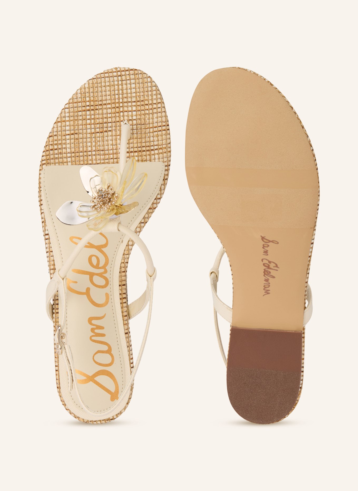 Sam Edelman EDEN toe separators: CREAM