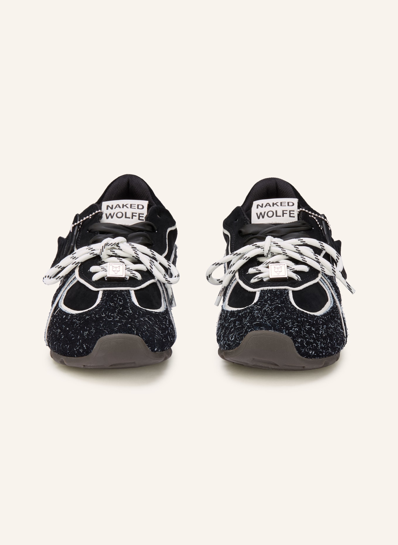 NAKED WOLFE Tenisky ADORED: ČERNÁ / BÍLÁ