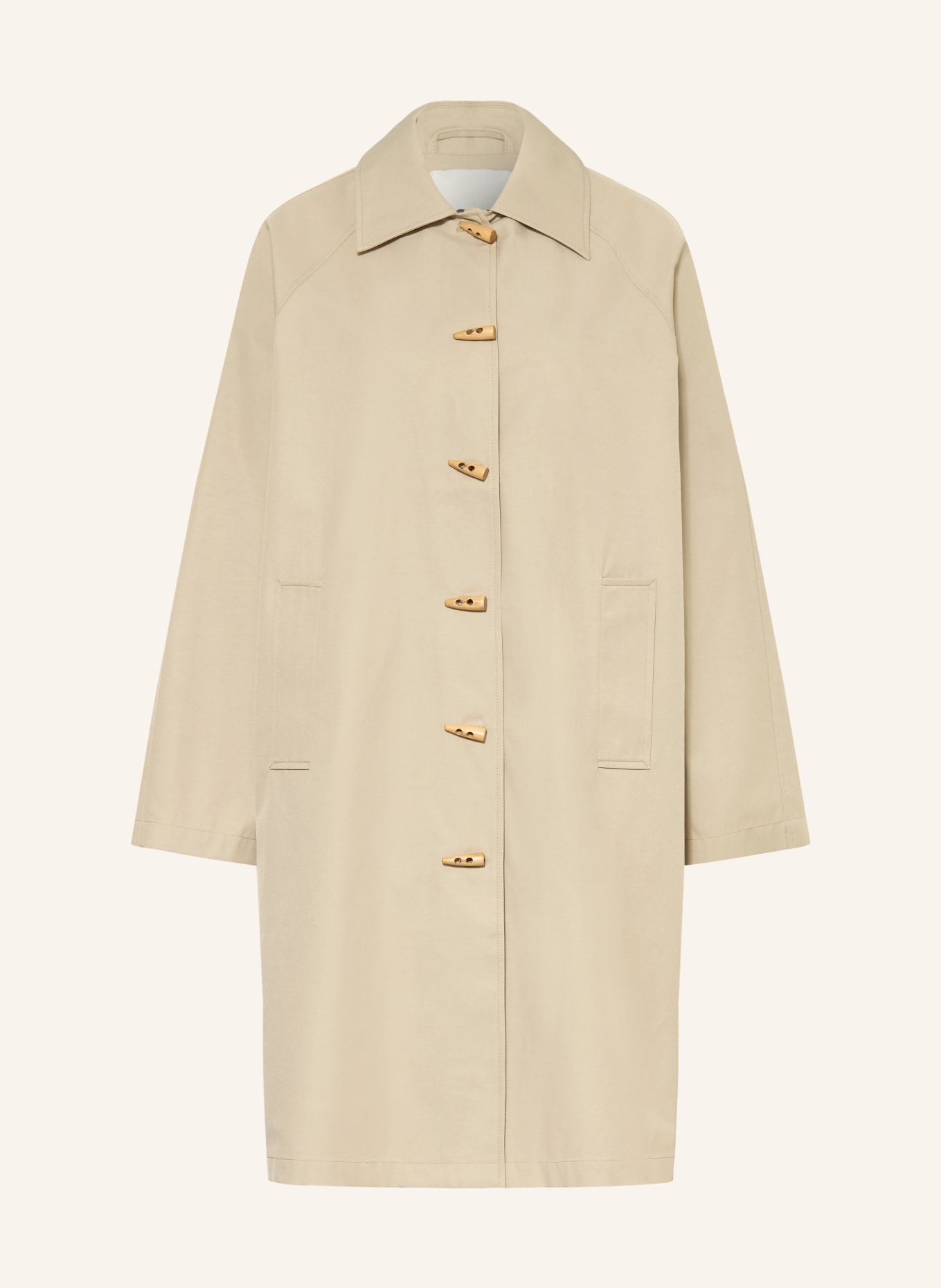ICHI IHESTAVA trench coat: BEIGE