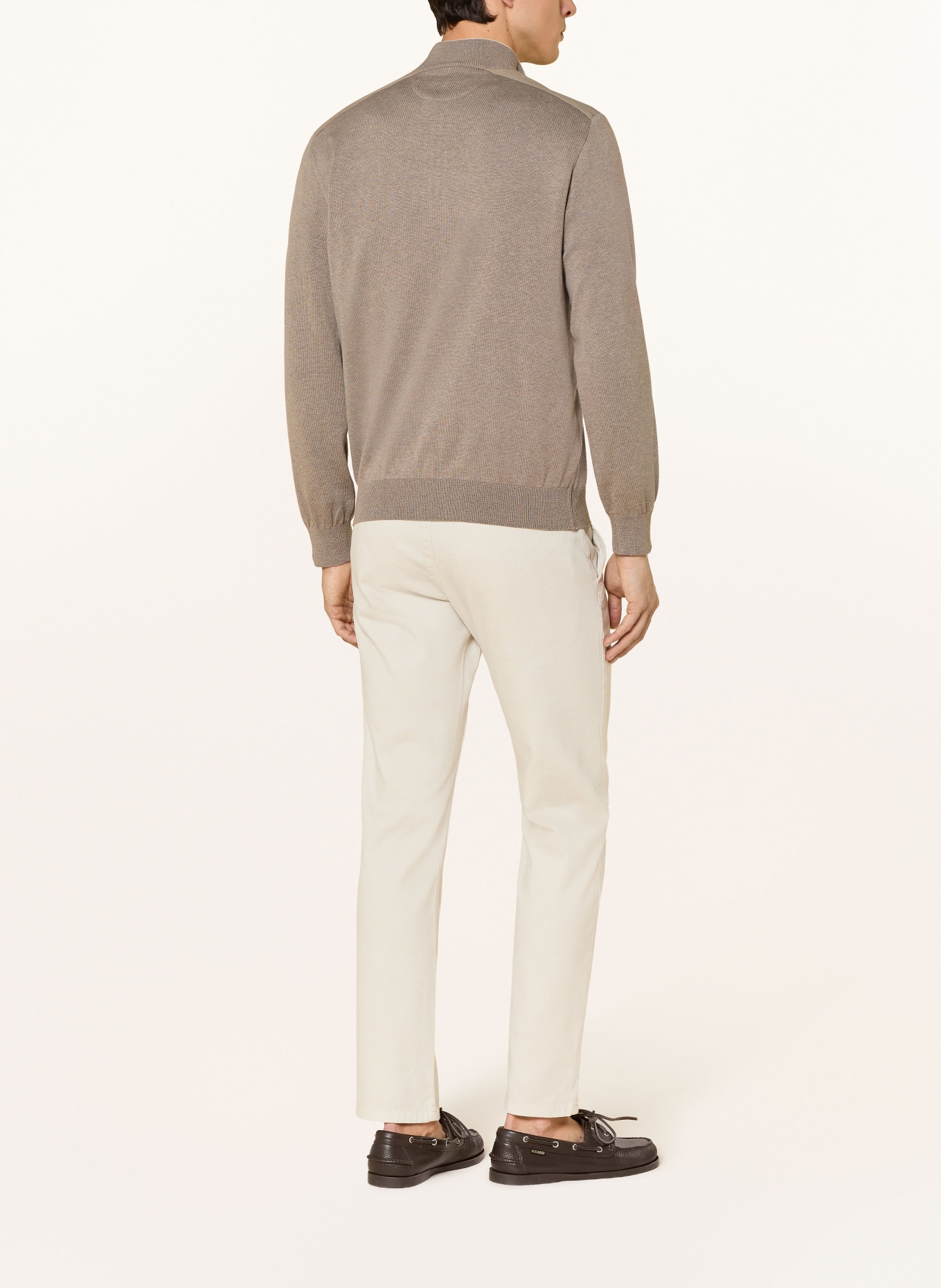 PAUL & SHARK Troyer met zijde: BRUIN