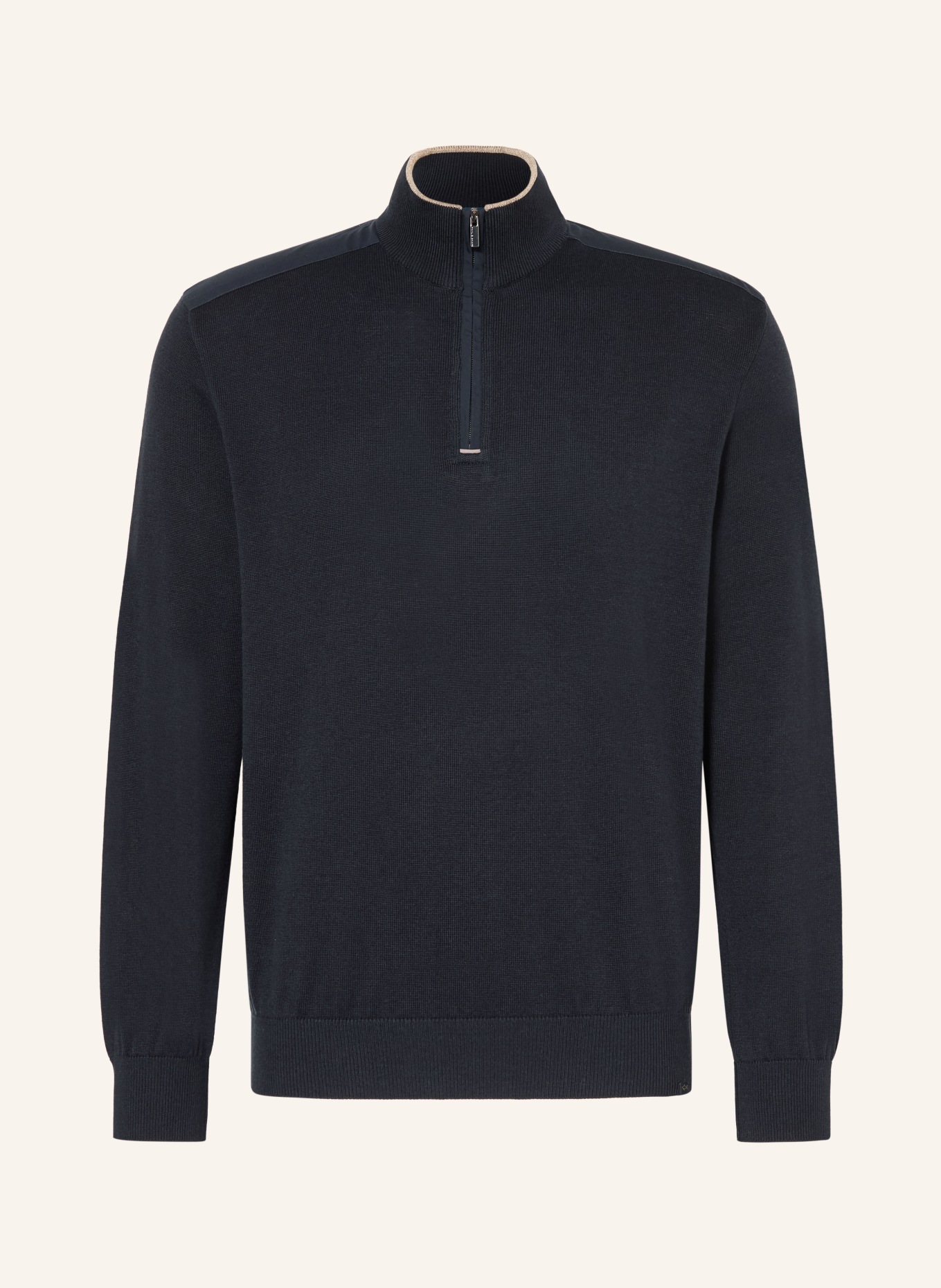 PAUL & SHARK Troyer mit Seide: DUNKELBLAU