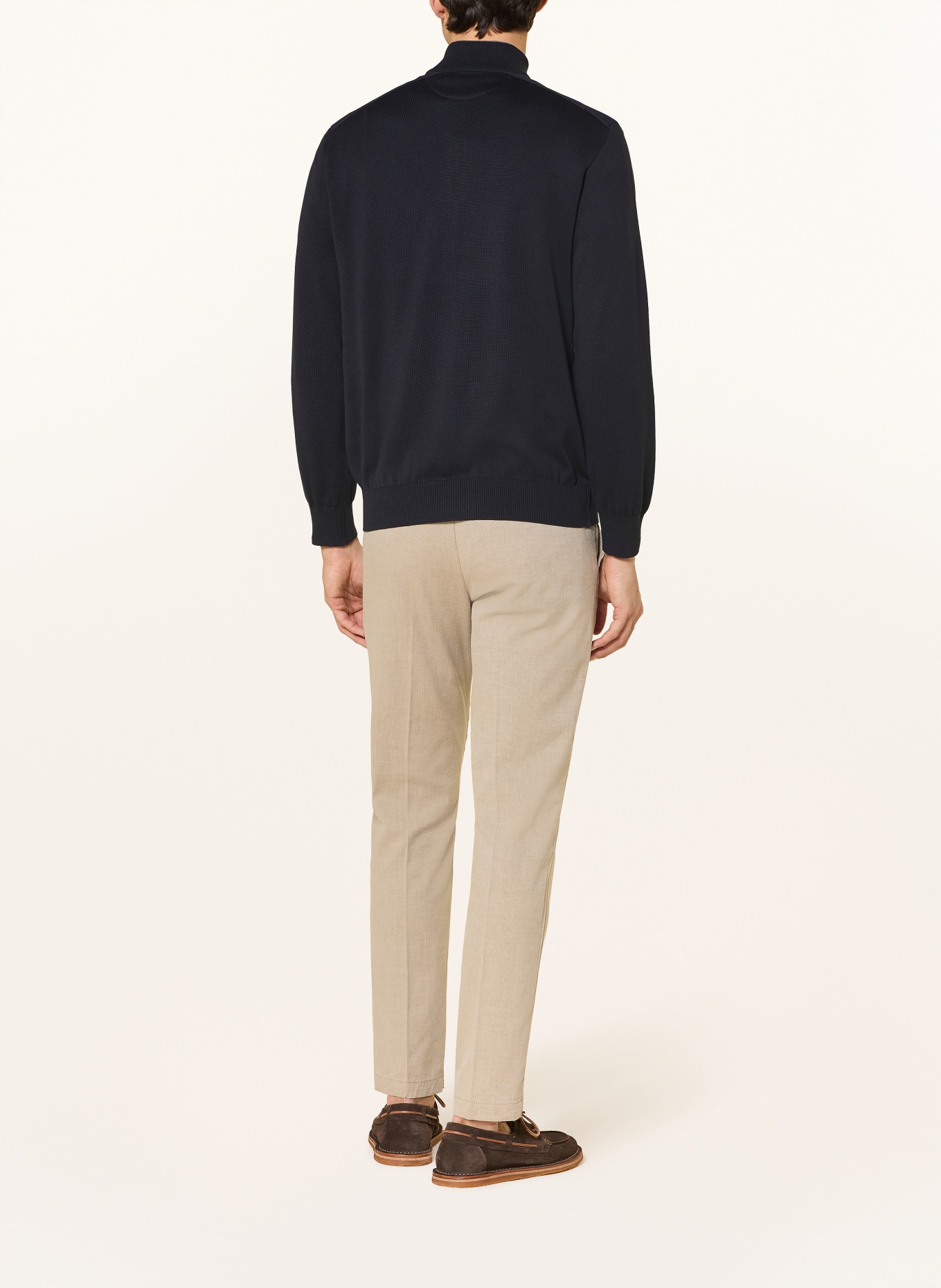 PAUL & SHARK Troyer mit Seide: DUNKELBLAU