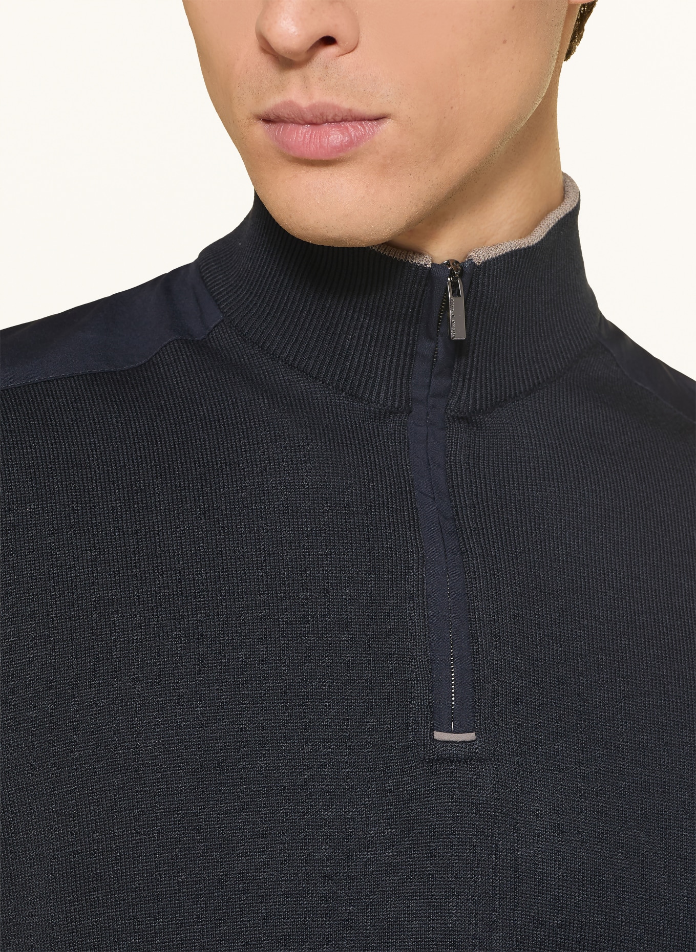 PAUL & SHARK Troyer mit Seide: DUNKELBLAU