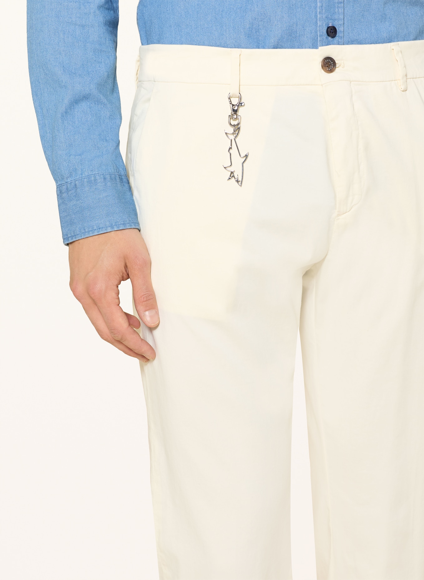 PAUL & SHARK Pantalon chino coupe classique: ÉCRU