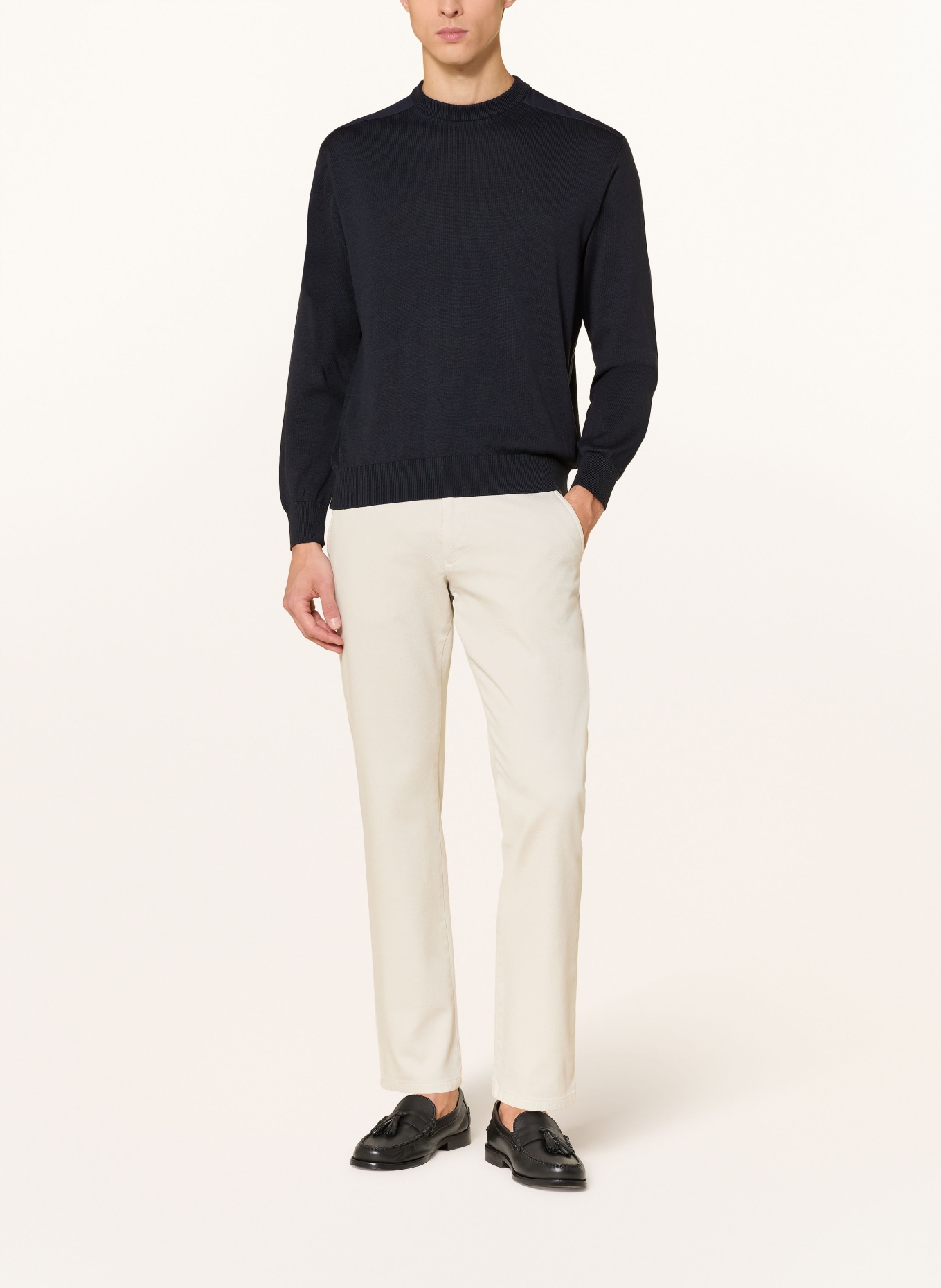 PAUL & SHARK Pullover mit Seide: DUNKELBLAU