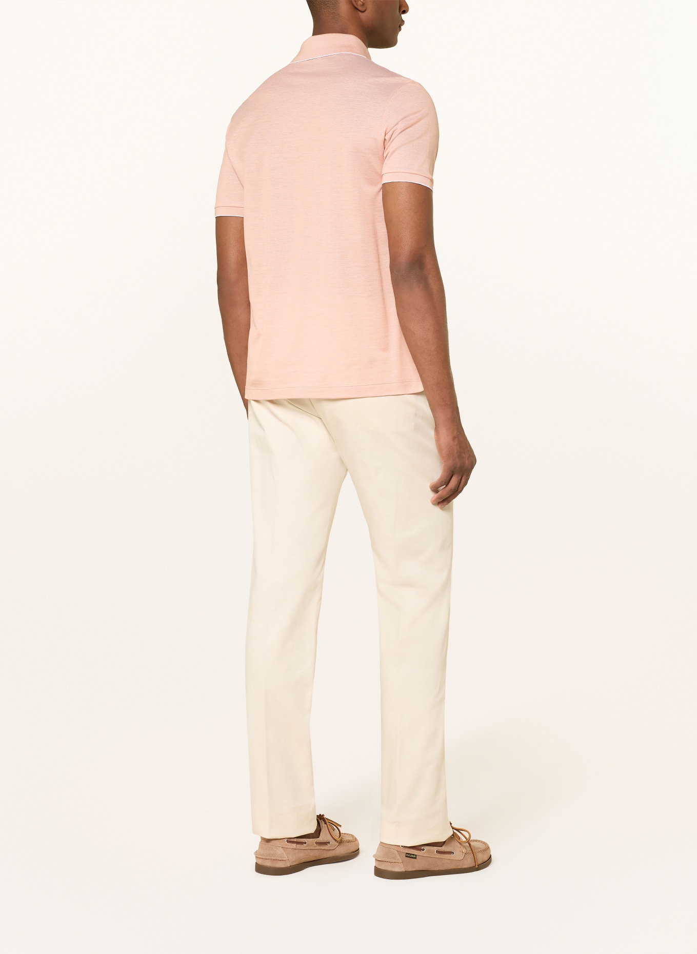 PAUL & SHARK Piqué-Poloshirt mit Seide: LACHS