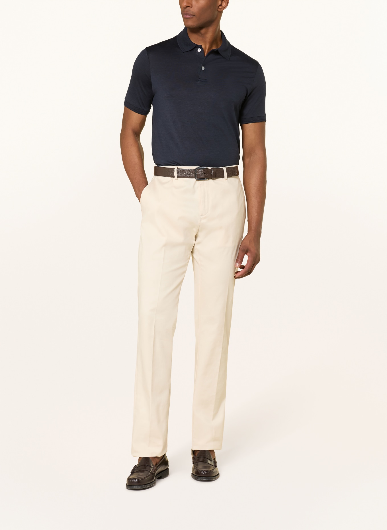 PAUL & SHARK Poloshirt mit Seide: DUNKELBLAU