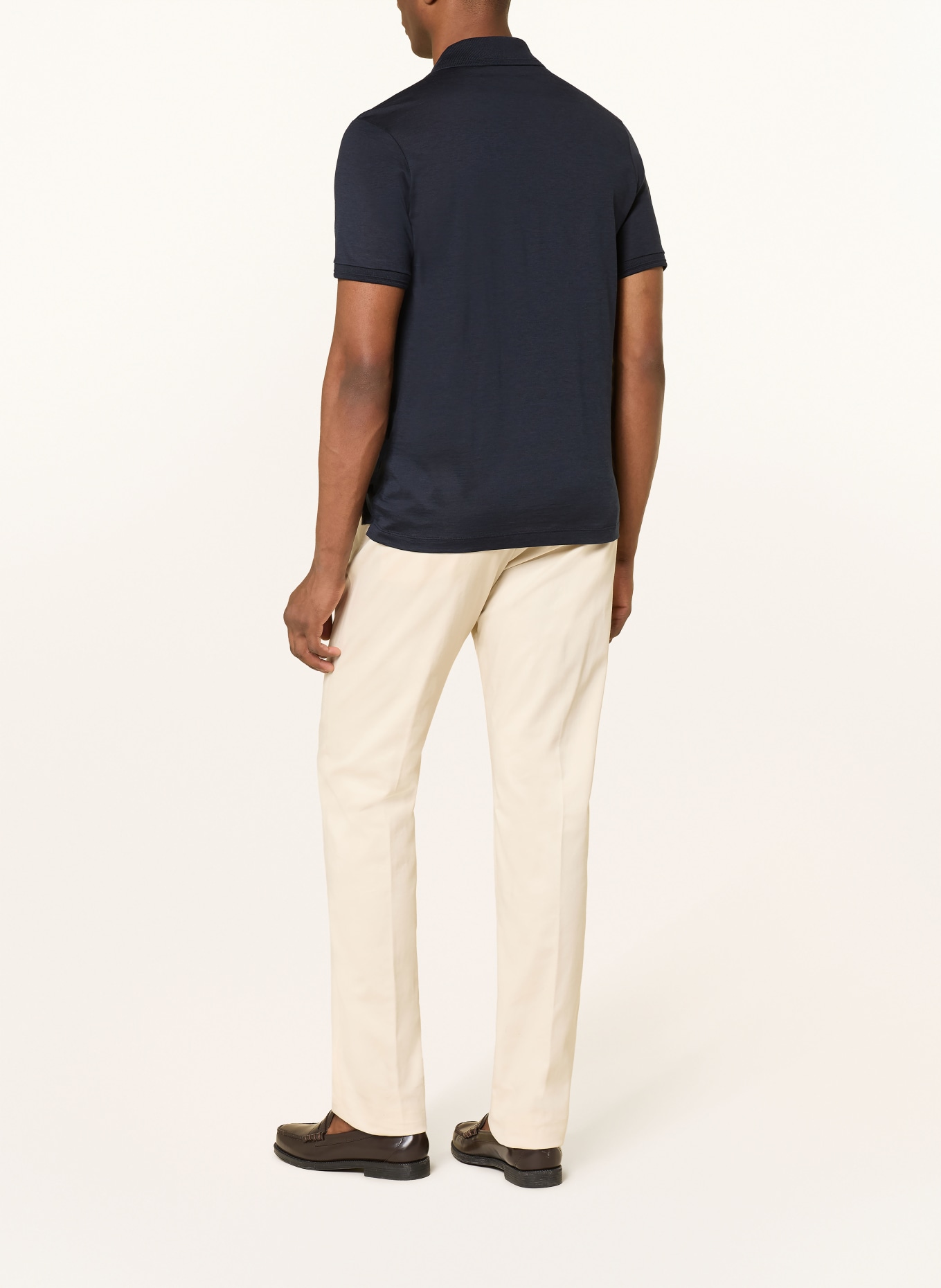 PAUL & SHARK Poloshirt mit Seide: DUNKELBLAU