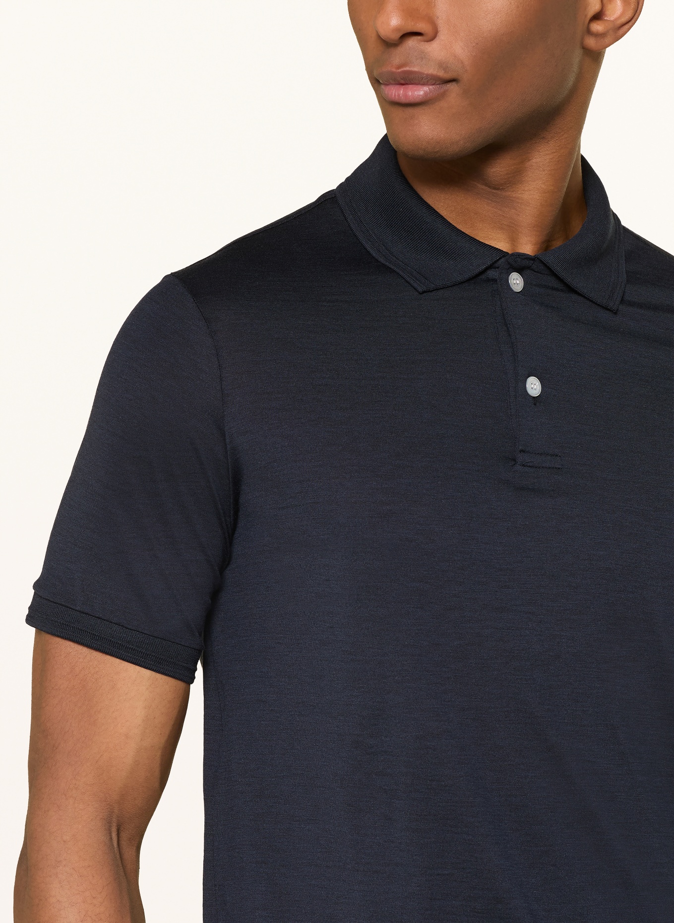 PAUL & SHARK Poloshirt mit Seide: DUNKELBLAU