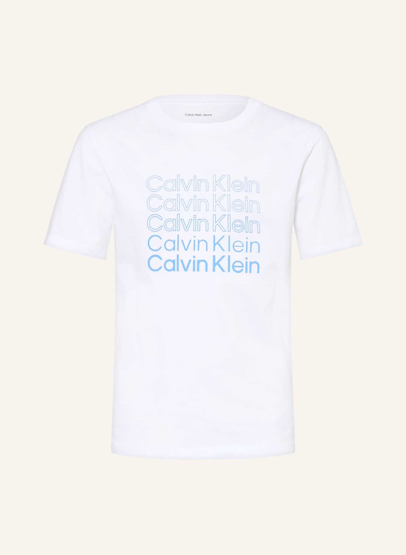 Calvin Klein T-shirt: WHITE / BLUE