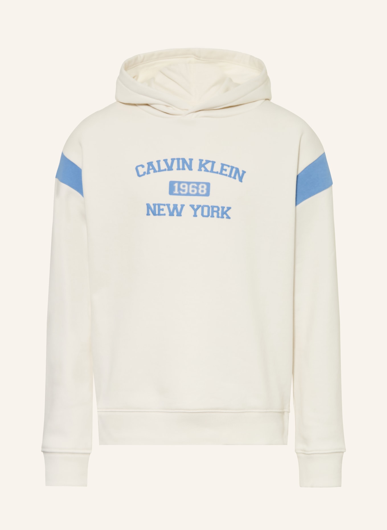 Calvin Klein Hoodie: WEISS / BLAU