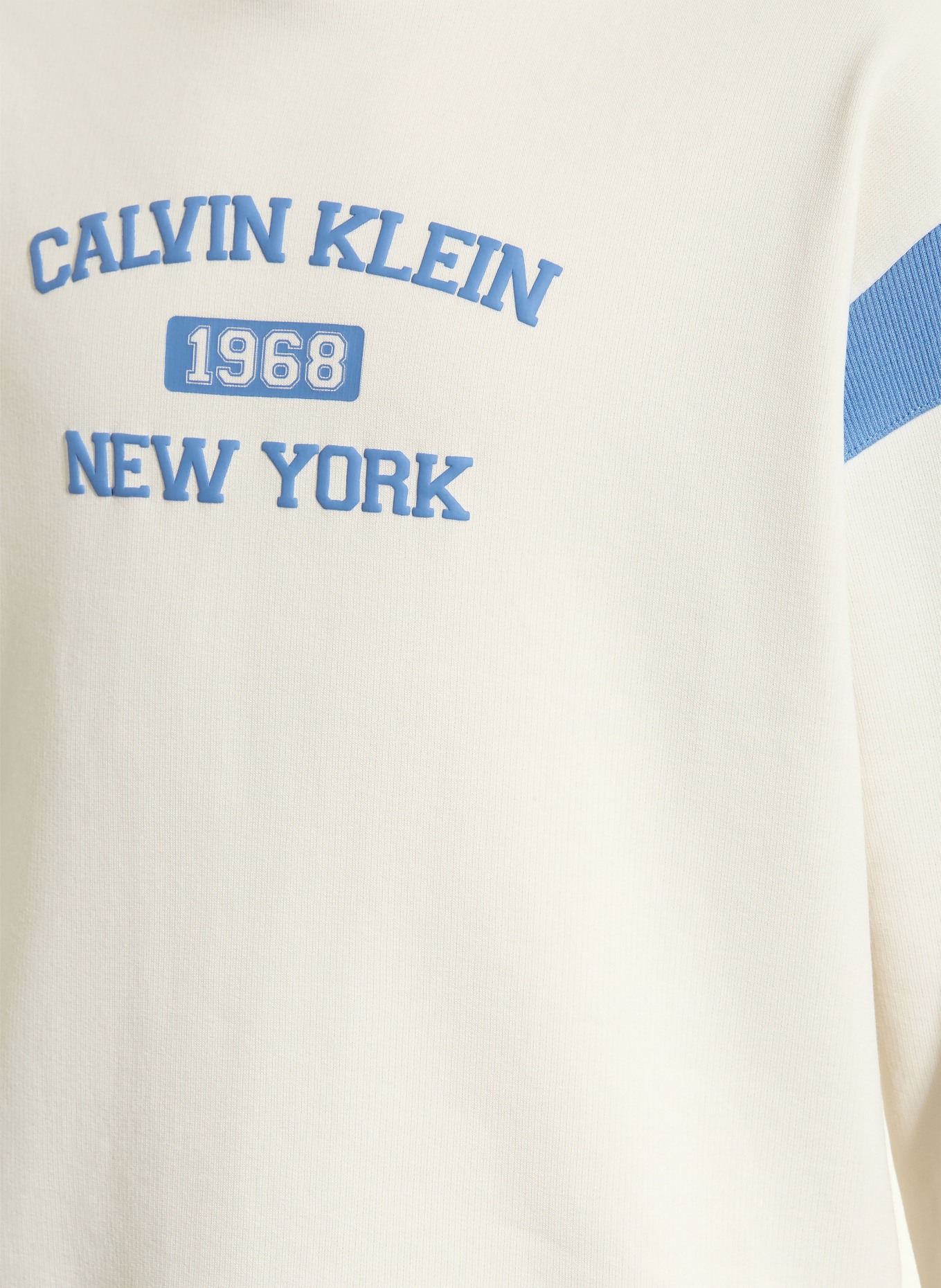 Calvin Klein Hoodie: WEISS / BLAU
