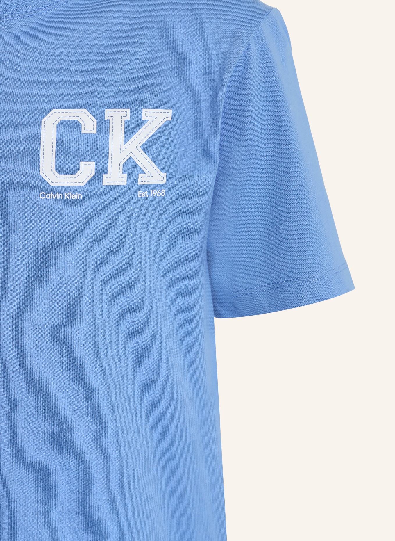 Calvin Klein T-Shirt: DUNKELBLAU / WEISS