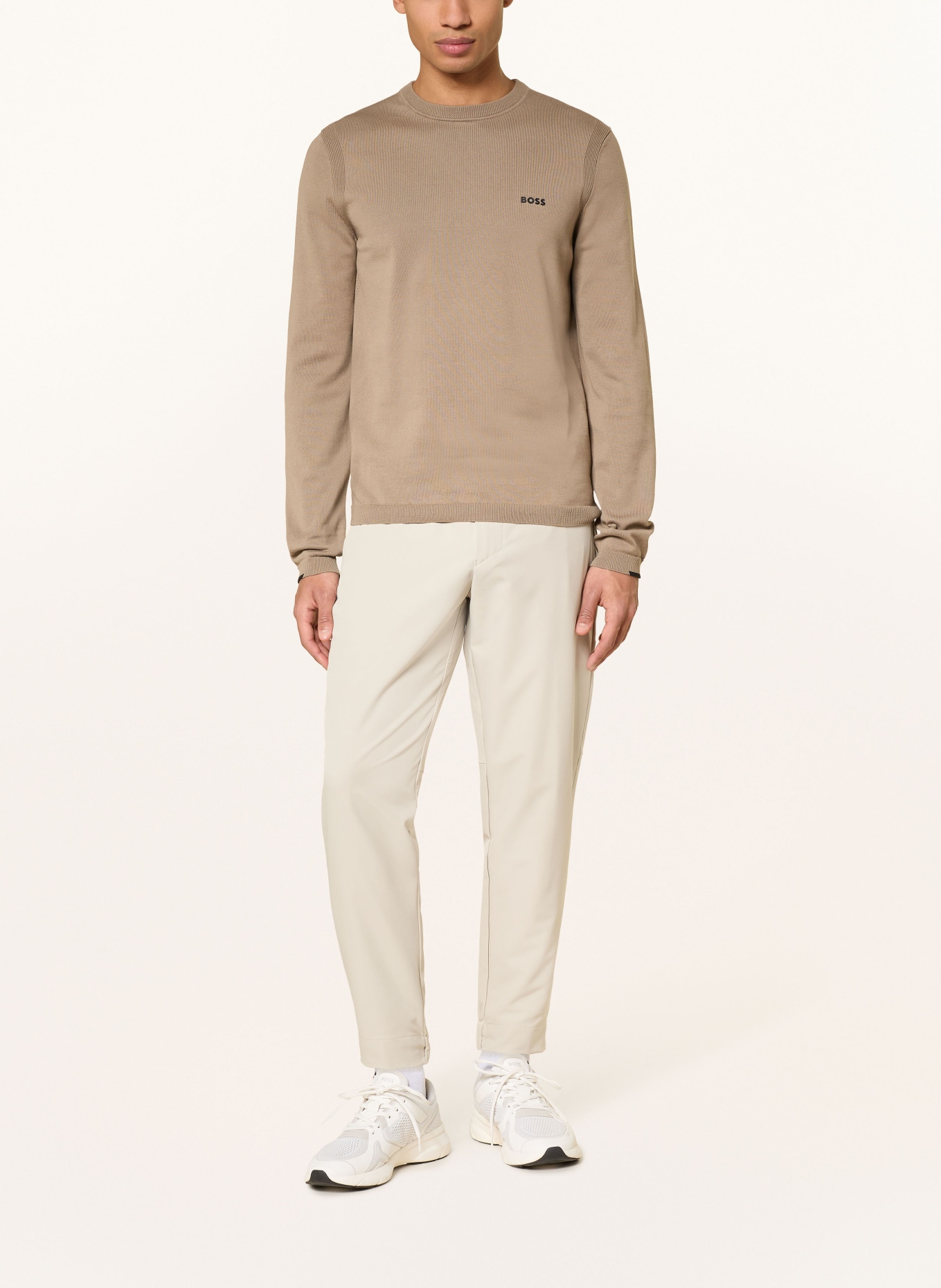 BOSS Sweter EVER-X: BEŻOWY