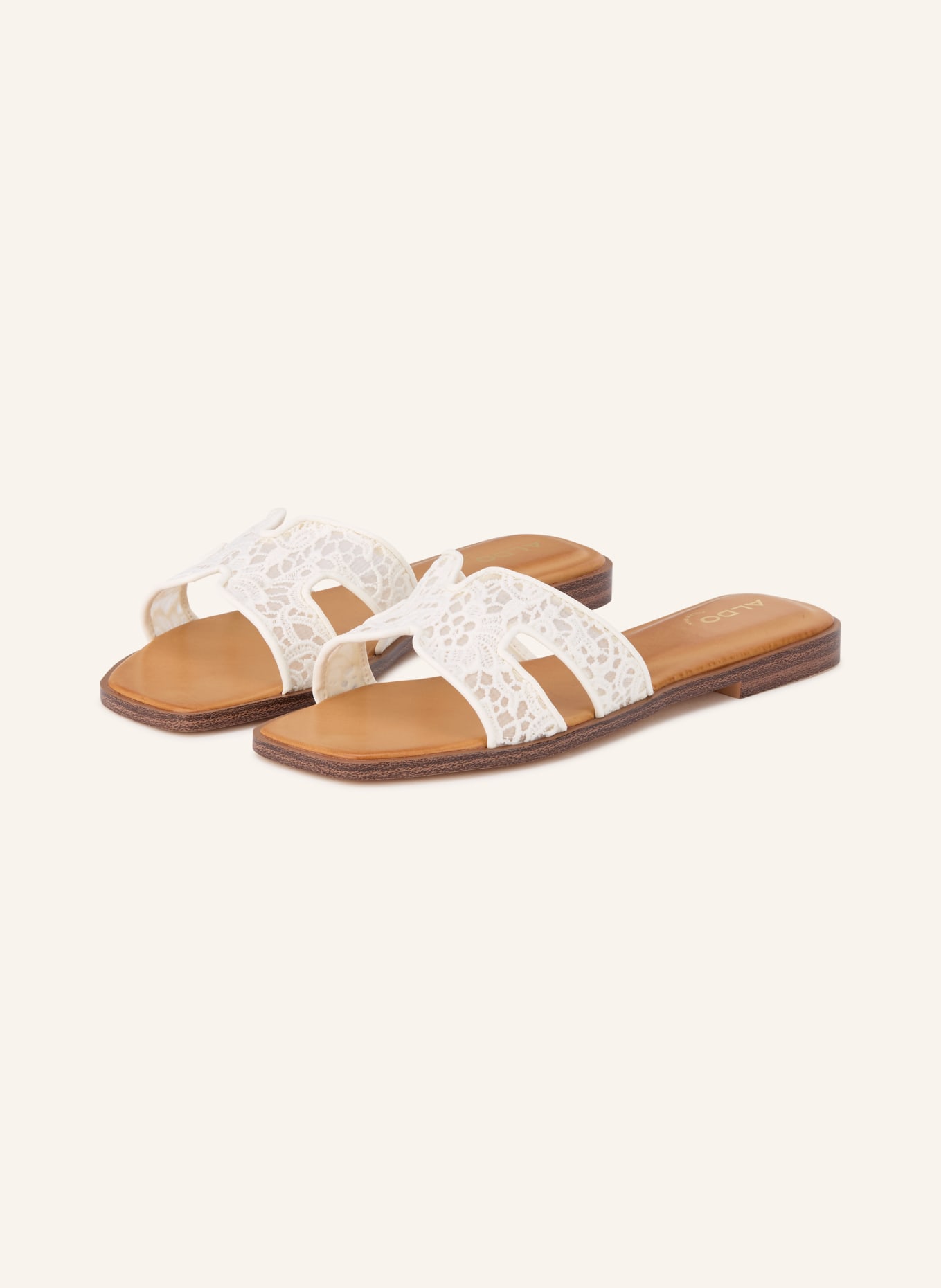 ALDO ITSANDAL mules: WHITE