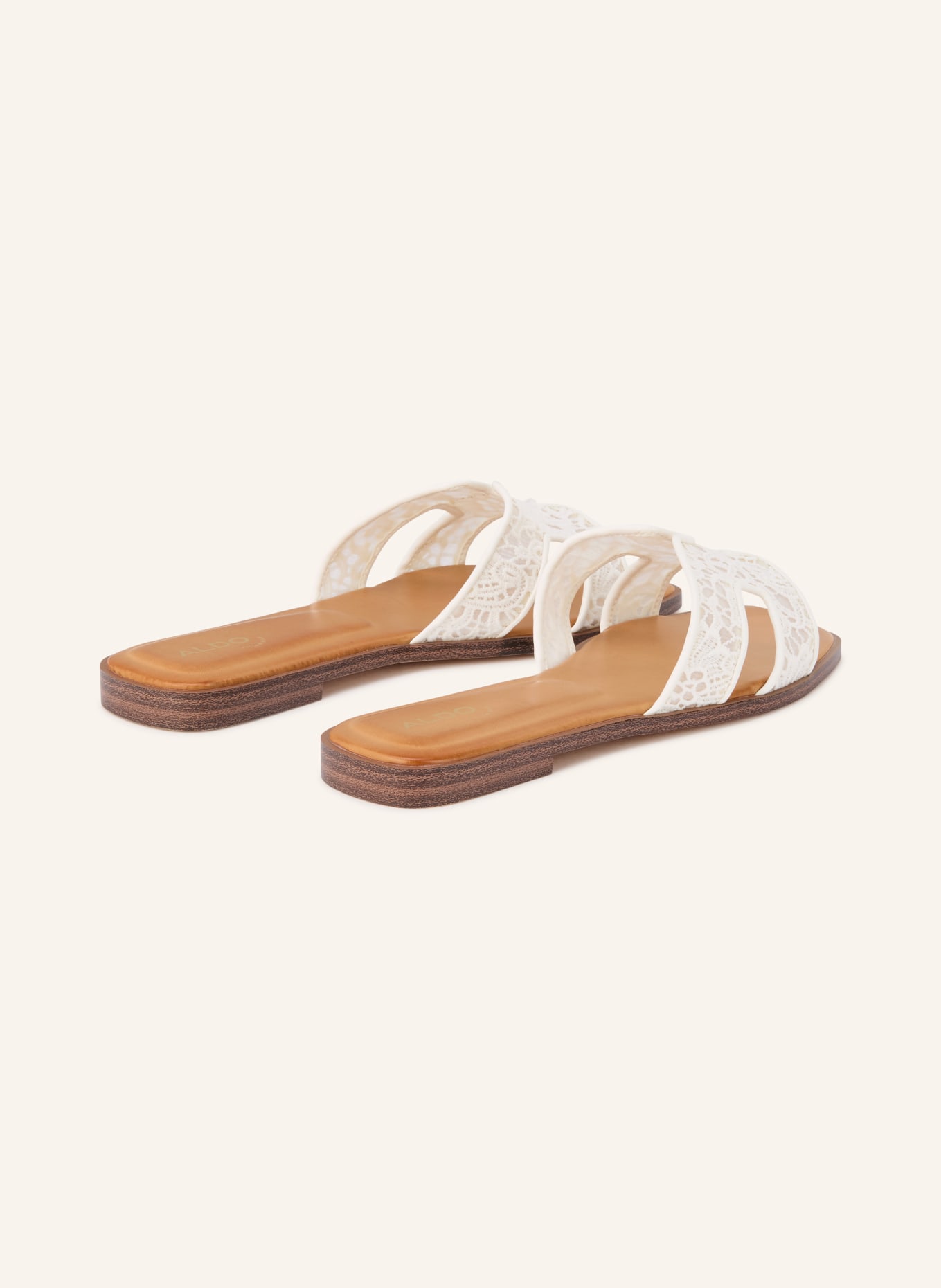 ALDO ITSANDAL mules: WHITE