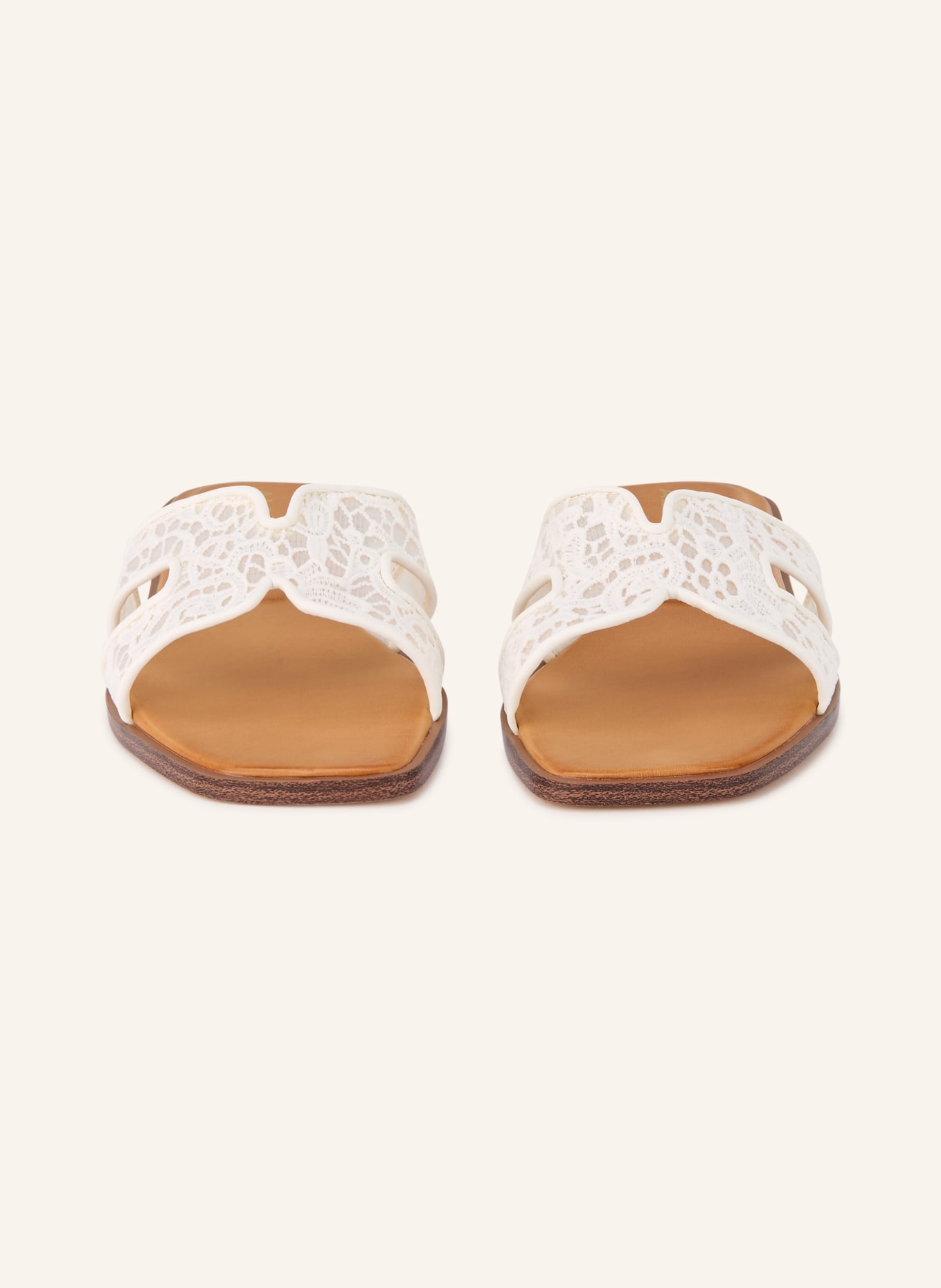 ALDO ITSANDAL mules: WHITE