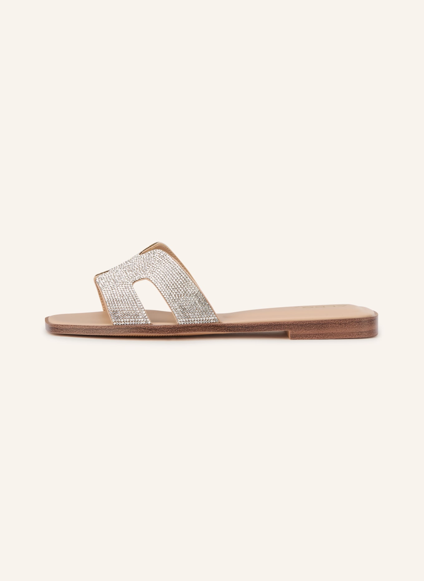 ALDO ITSANDAL mules with gemstones: WHITE GOLD