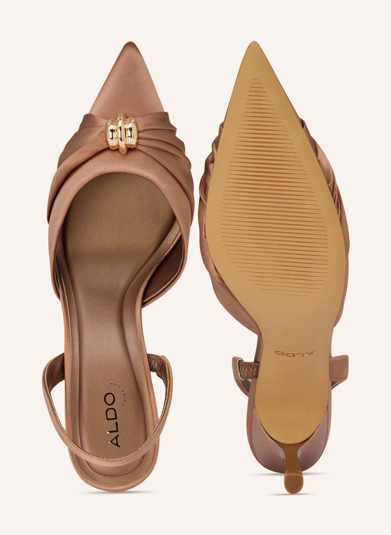 ALDO Slingpumps LARSYNN: BRAUN / GOLD
