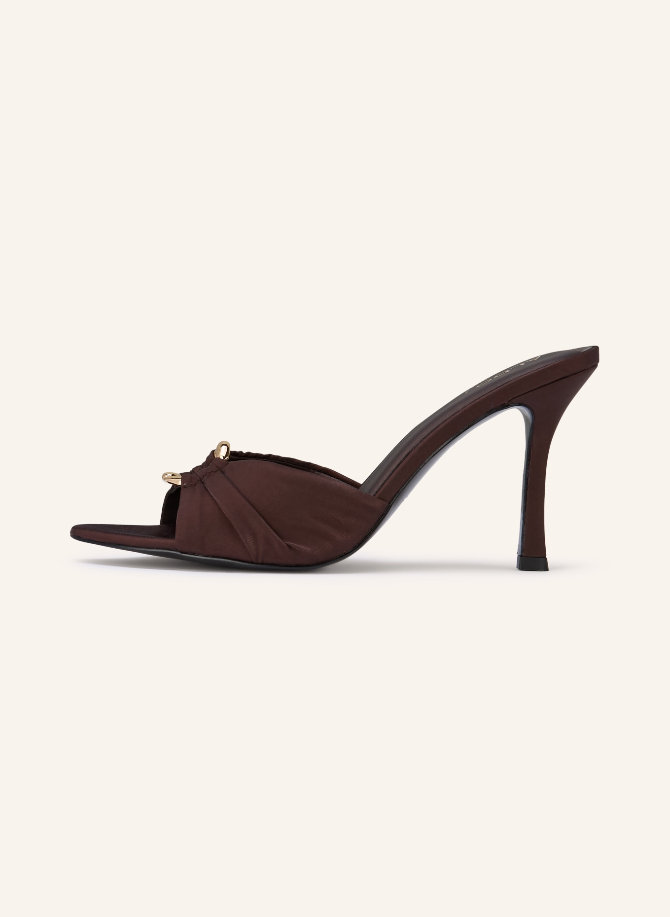 ALDO Pantofle JOURNEE: TMAVĚ HNĚDÁ / ZLATÁ