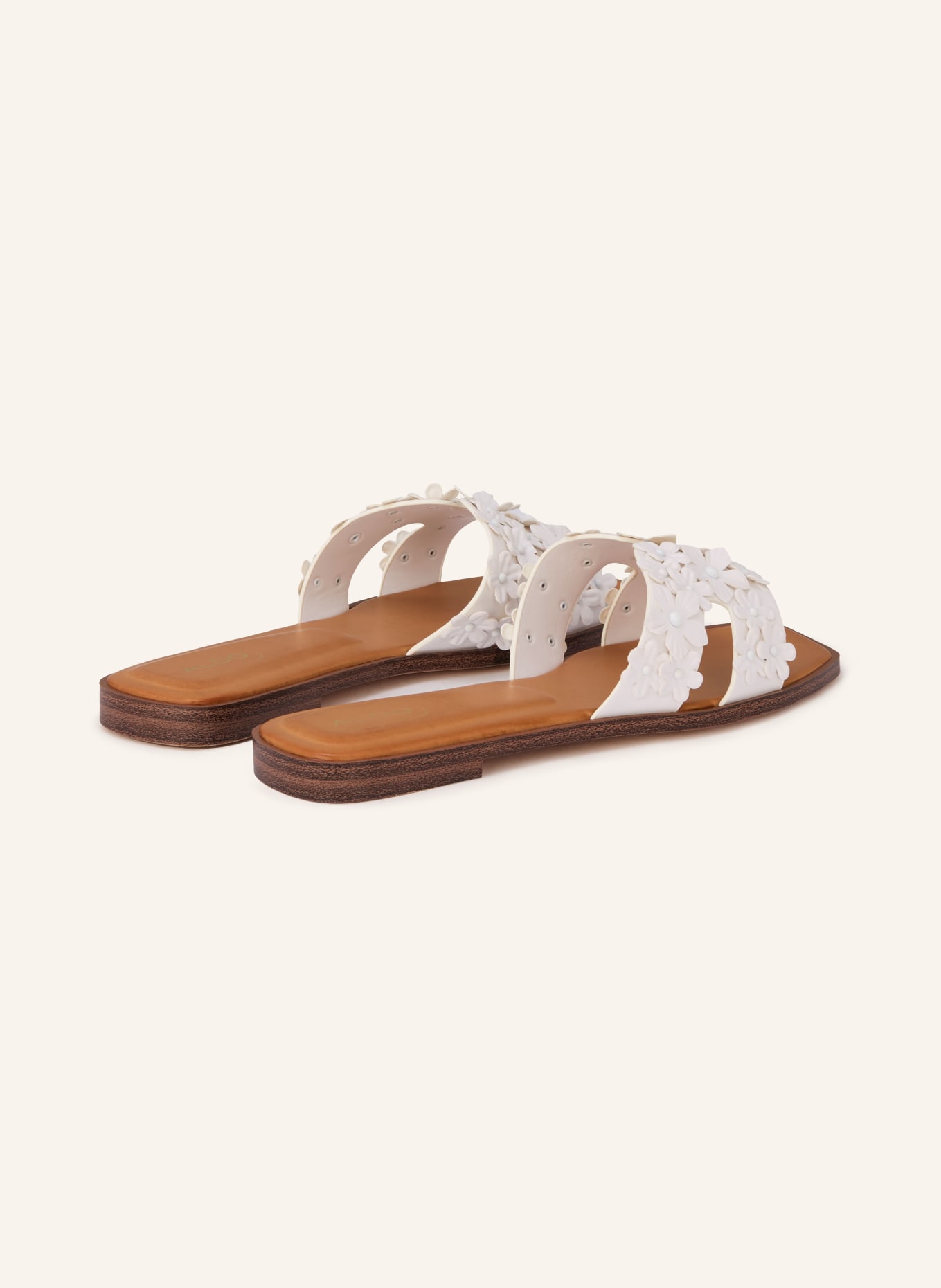 ALDO ITSANDAL mules: WHITE