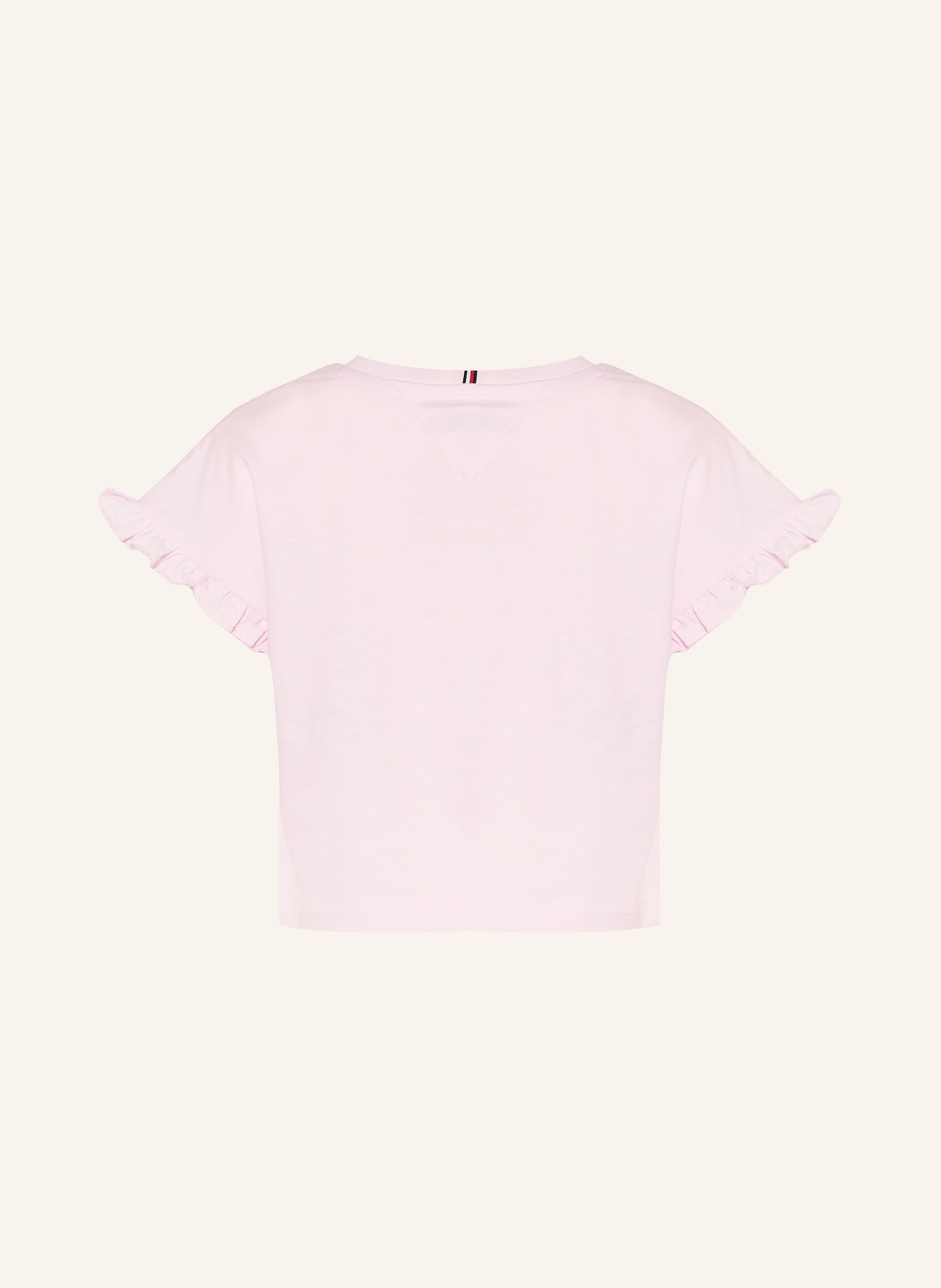 TOMMY HILFIGER T-Shirt mit Rüschen: HELLROSA