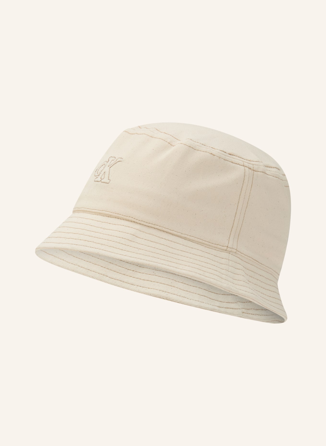 Calvin Klein bucket hat: ECRU