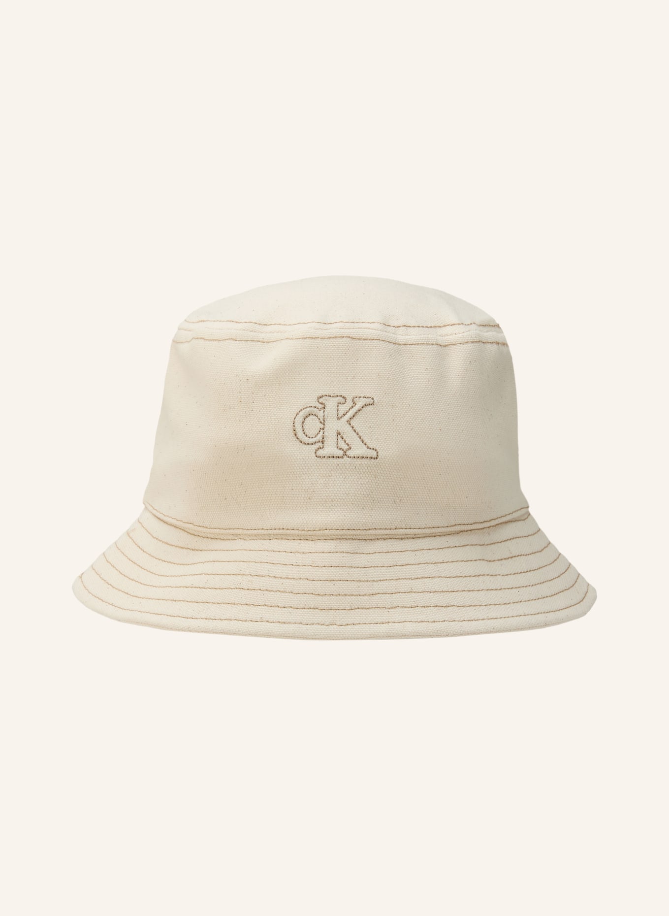 Calvin Klein bucket hat: ECRU