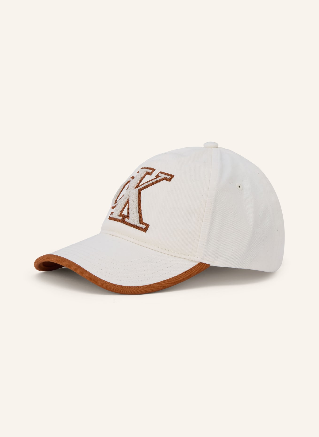 Calvin Klein Cap: ECRU / COGNAC