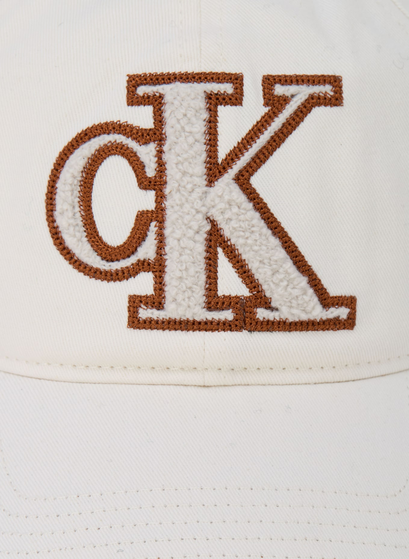 Calvin Klein Cap: ECRU / COGNAC