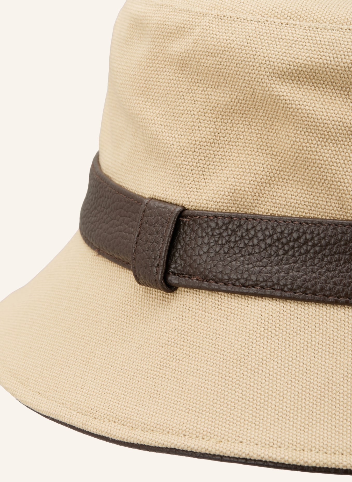 Calvin Klein Bucket-Hat: BEIGE / DUNKELBRAUN