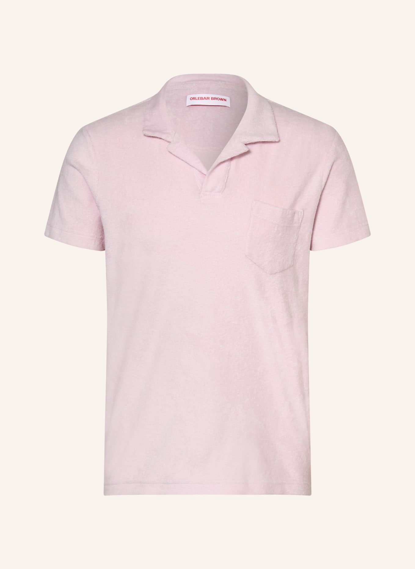 ORLEBAR BROWN Resortní košile z froté: SVĚTLE RŮŽOVÁ