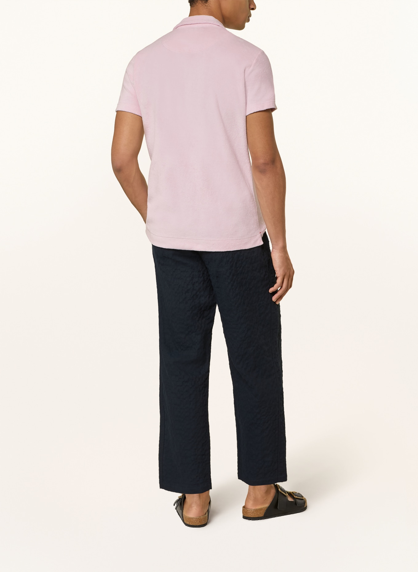 ORLEBAR BROWN Resortní košile z froté: SVĚTLE RŮŽOVÁ