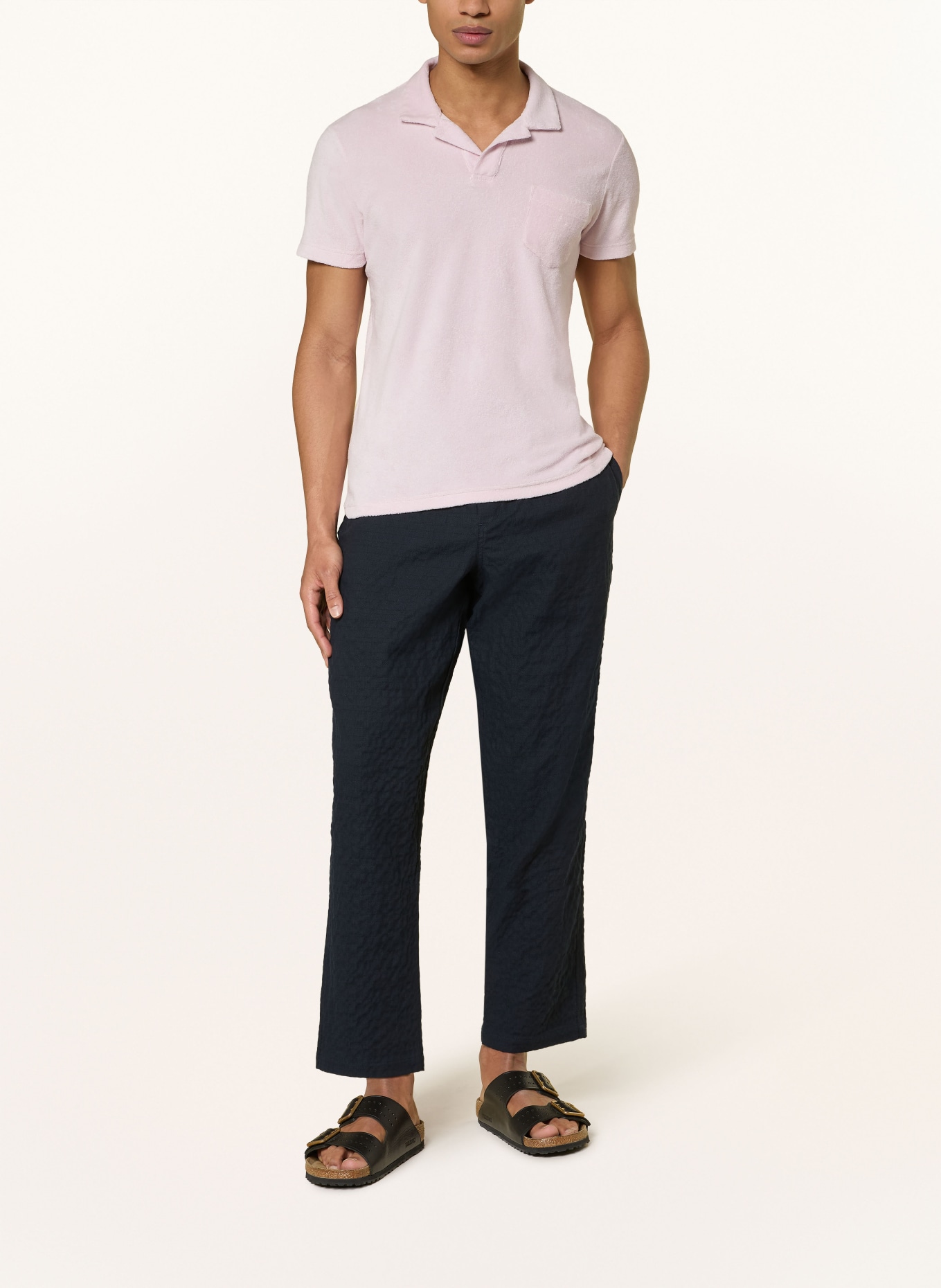 ORLEBAR BROWN SONORAN jogging-style pants, relaxed fit: DARK BLUE