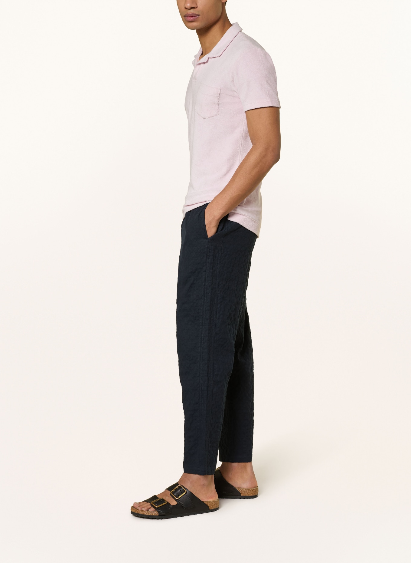 ORLEBAR BROWN SONORAN jogging-style pants, relaxed fit: DARK BLUE
