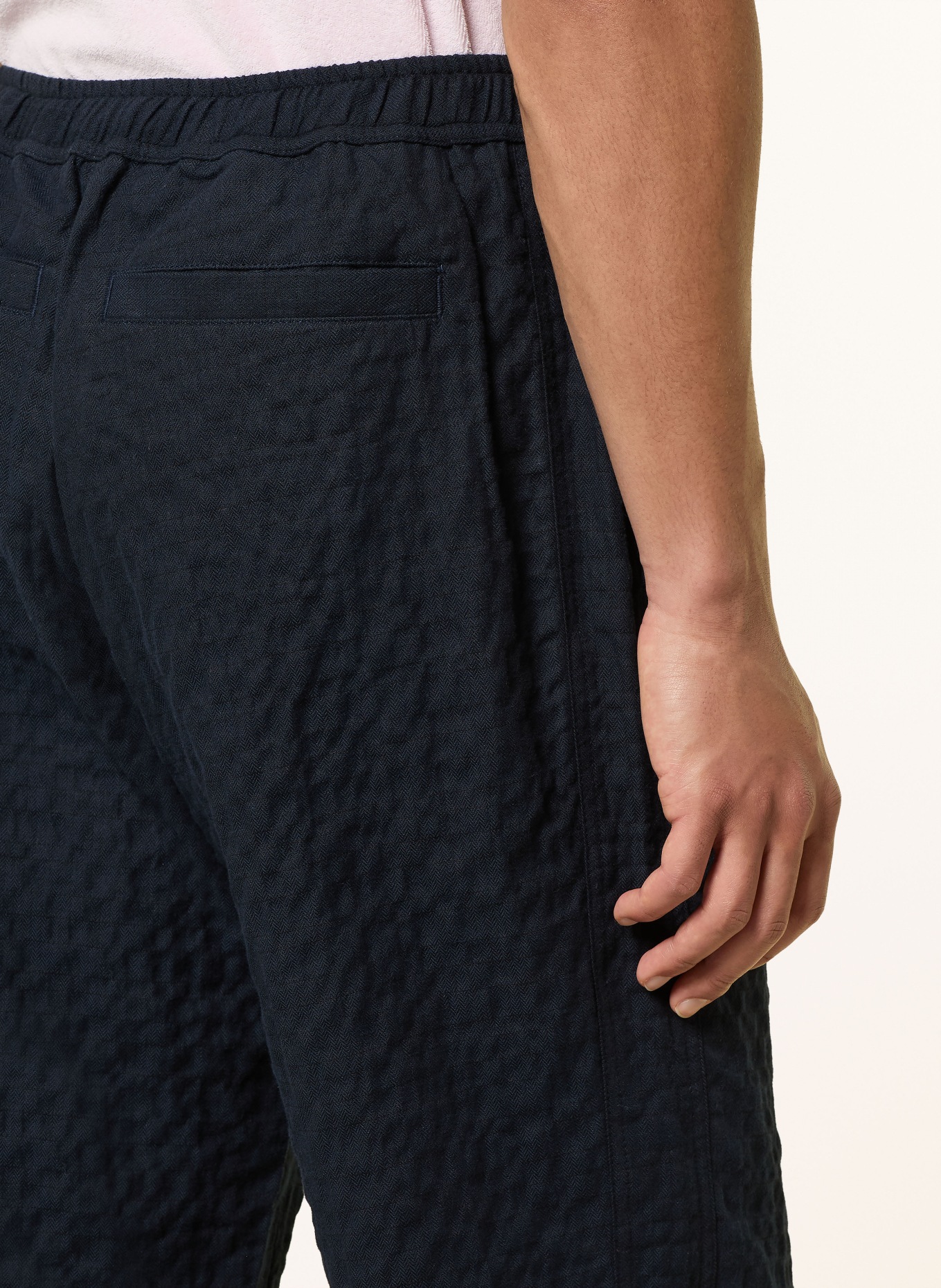 ORLEBAR BROWN SONORAN jogging-style pants, relaxed fit: DARK BLUE