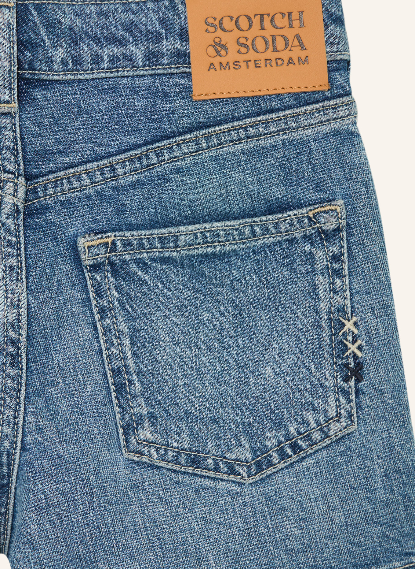 SCOTCH & SODA THE RAY denim shorts: 410 NAVY